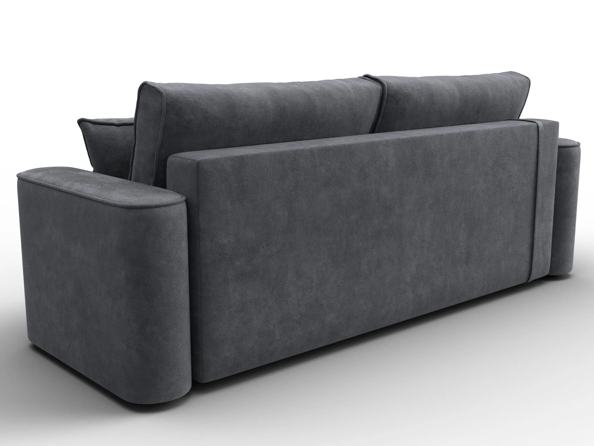 Диван прямой Лига-118 НПБ ( BRUT 16 темно-серый )