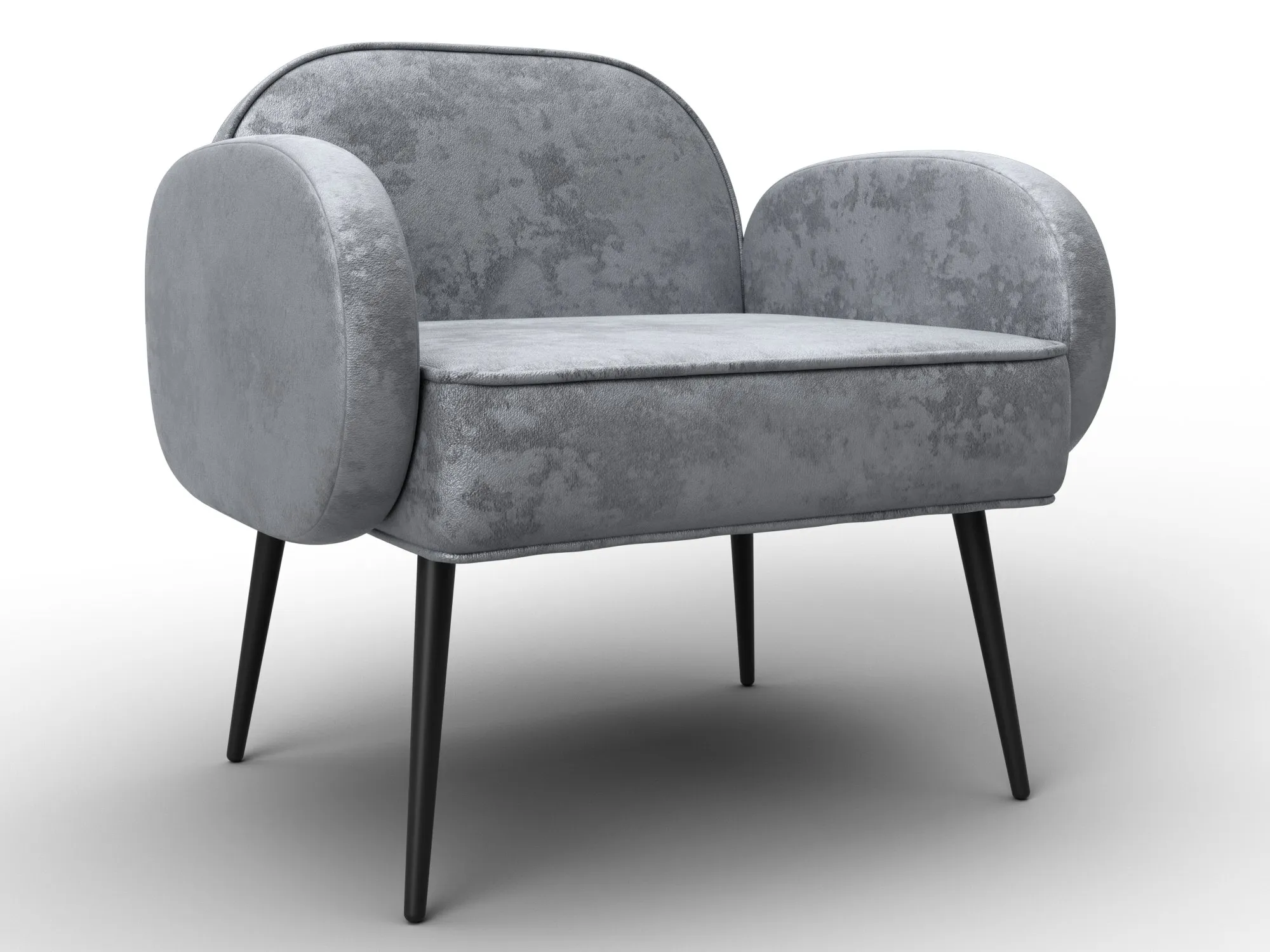 Кресло Лига-086 ( велюр NUVOLA 80 серый )