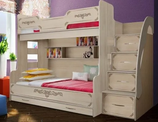 Кровать для троих детей Классика ФКК-21