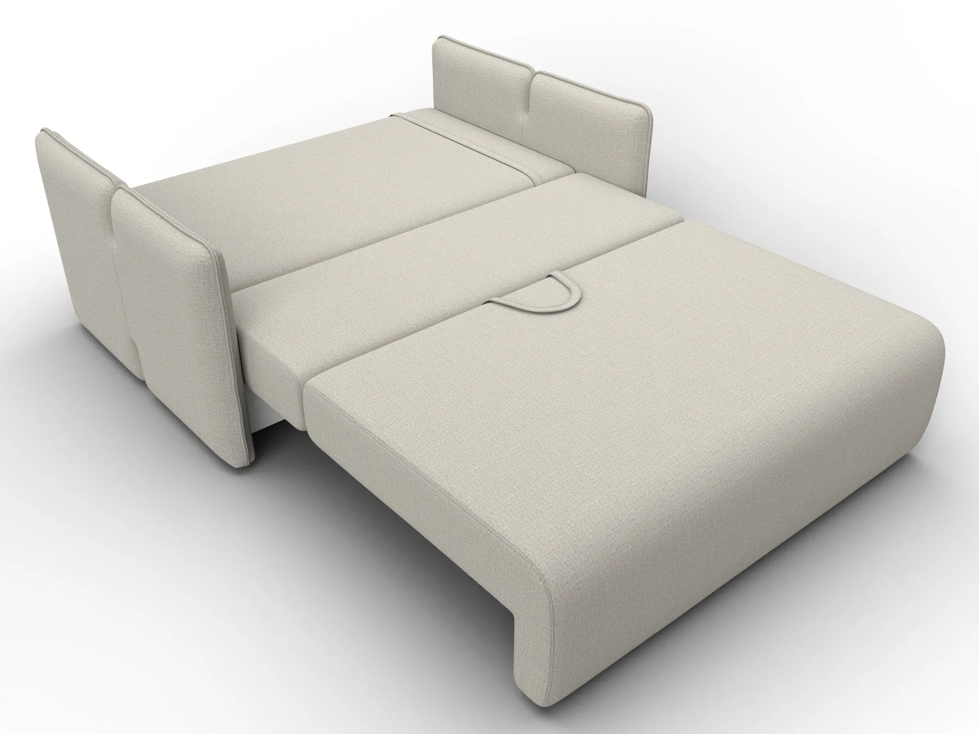 Диван прямой Лига-117 ( Амур 02 бежевый )