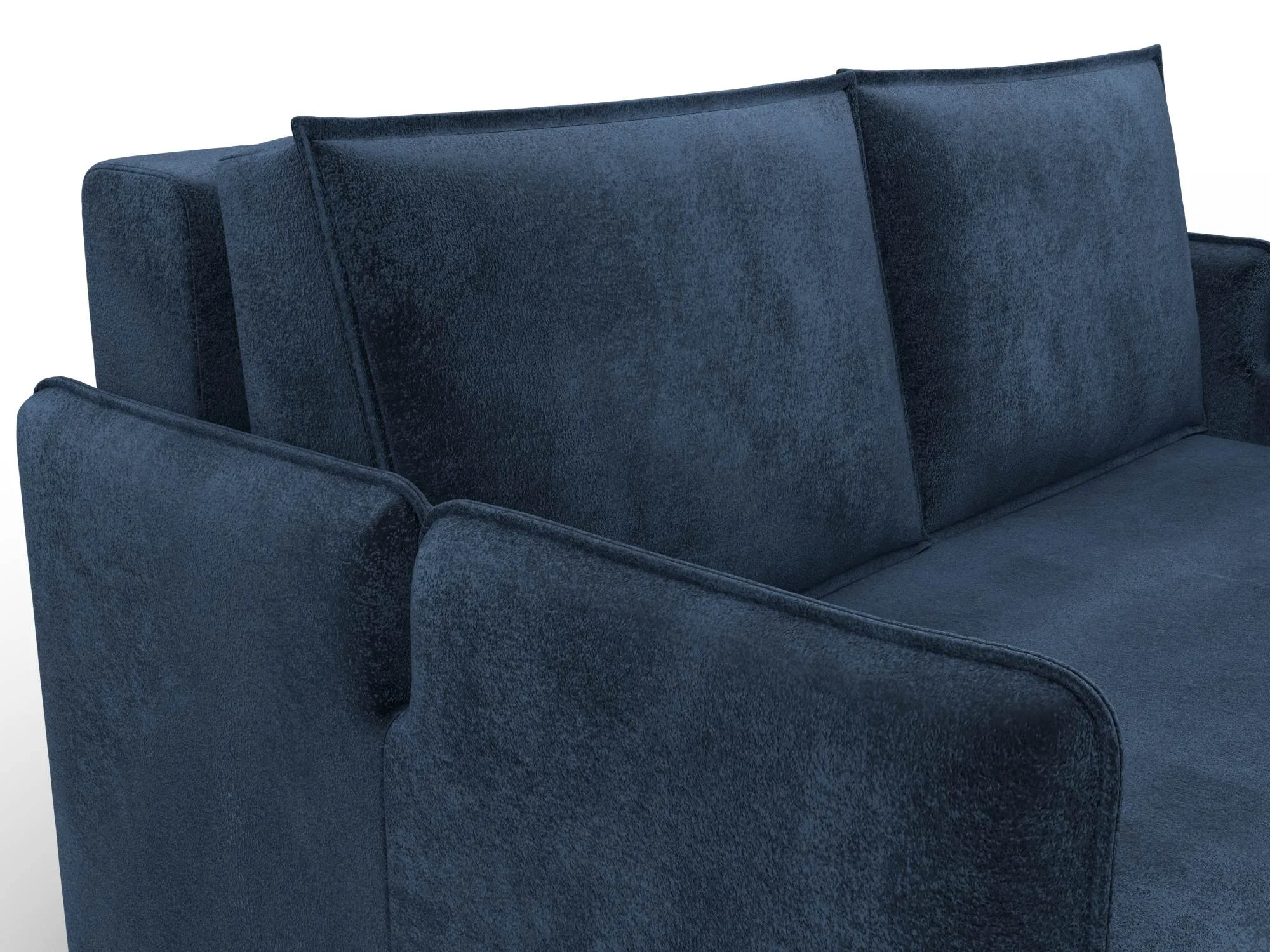 Диван прямой Лига-117 ( TOWER 13 синий )