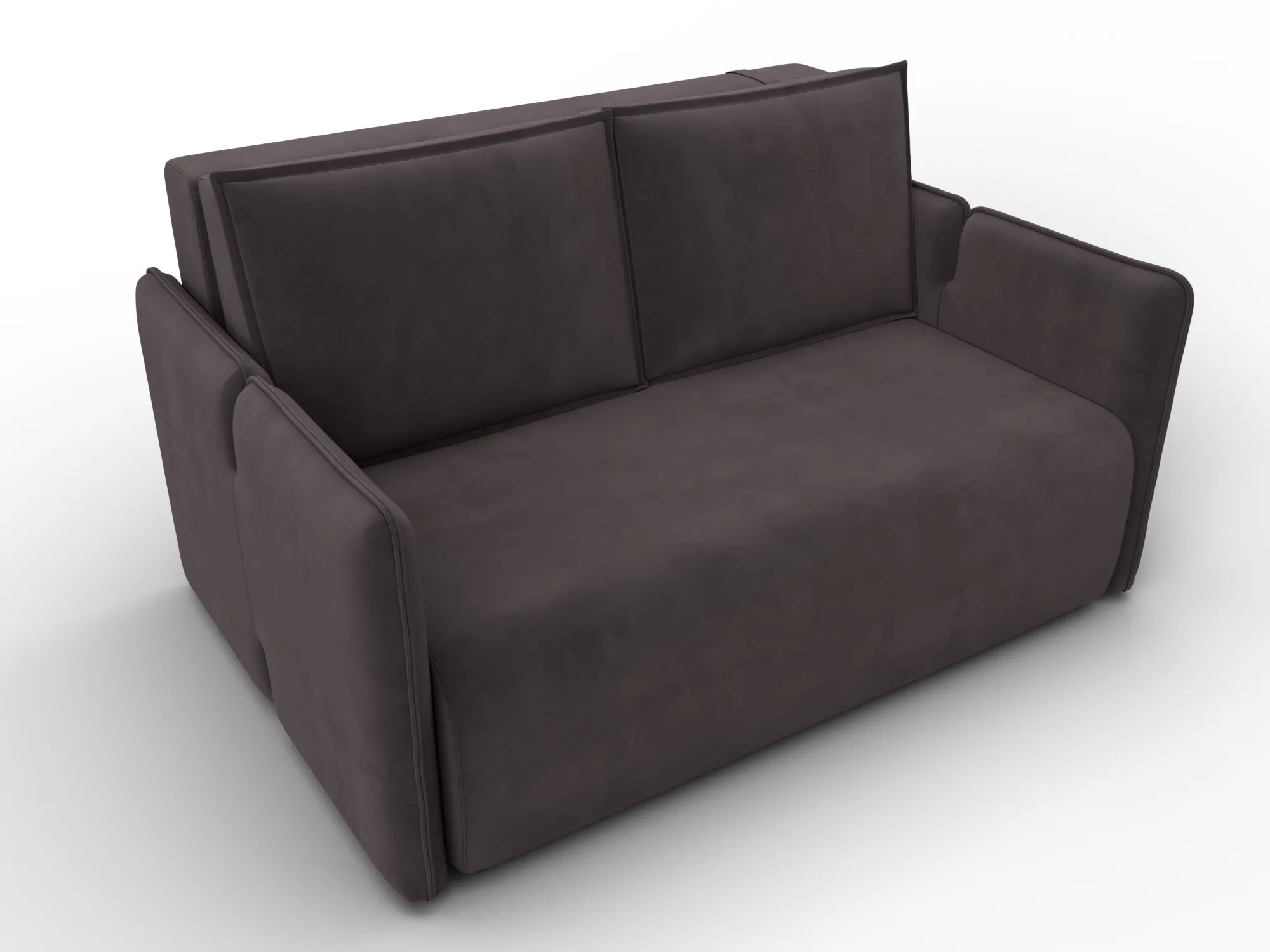 Диван прямой Лига-117 ( SEVEN 727 коричневый )