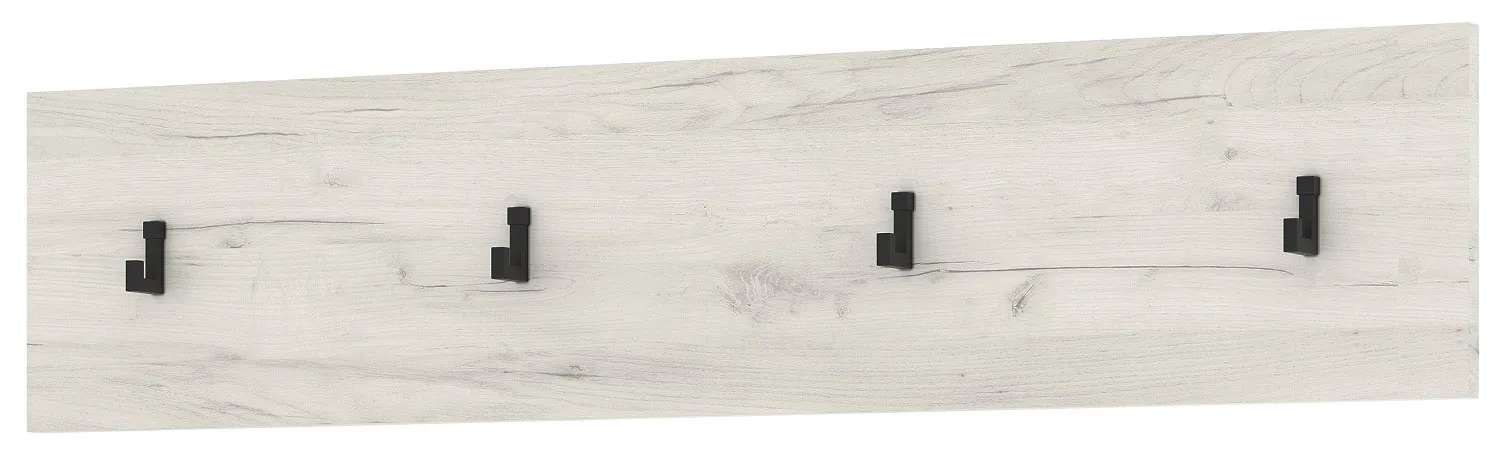 Панель с крючками ГРЕТТА 900  Дуб Крафт белый