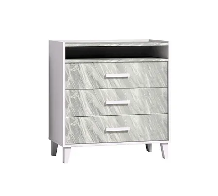 Комод  Айрис 455 Белый/Статуарио