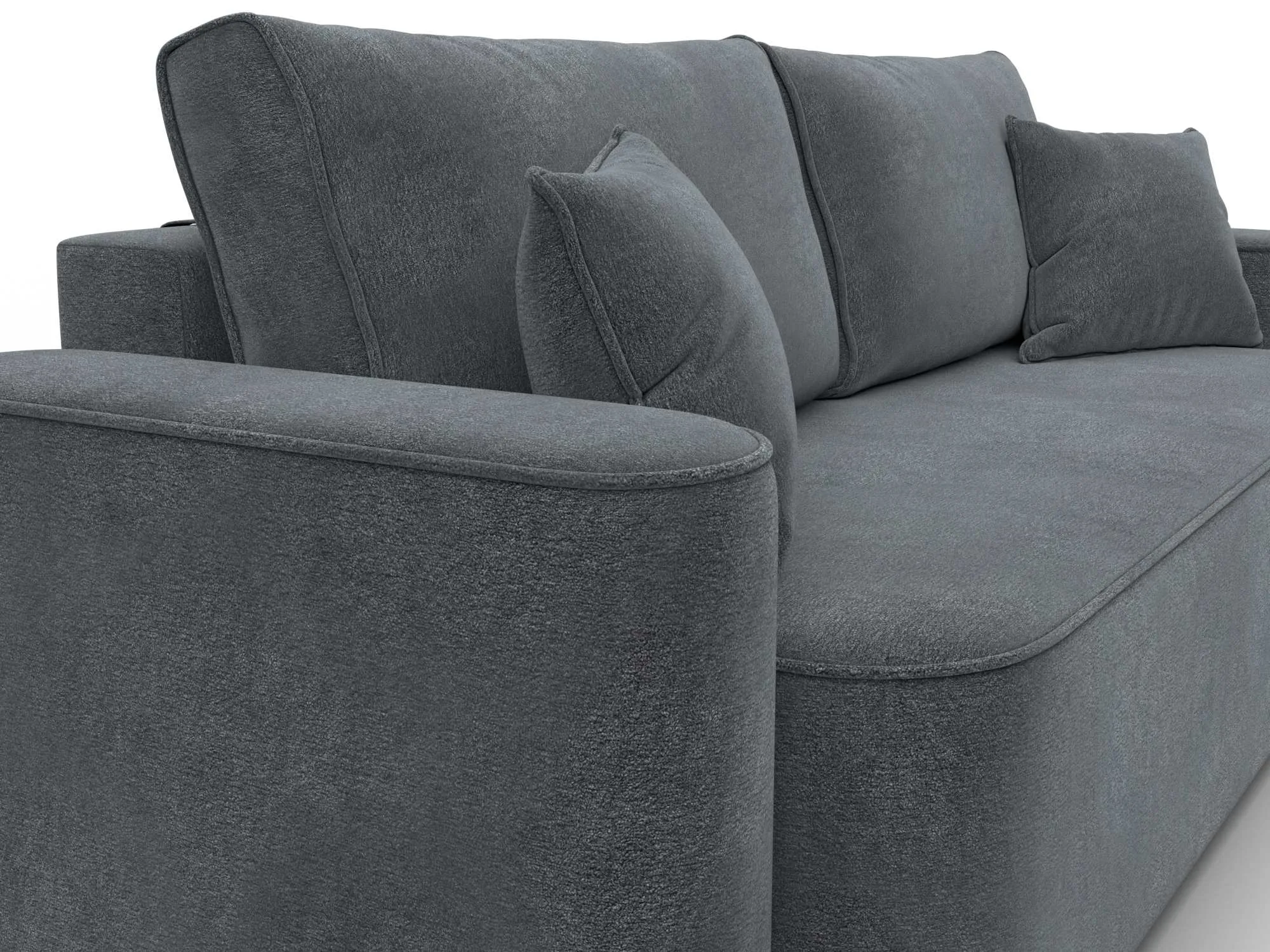 Диван прямой Лига-118 НПБ ( LAIM 23 светло-серый )