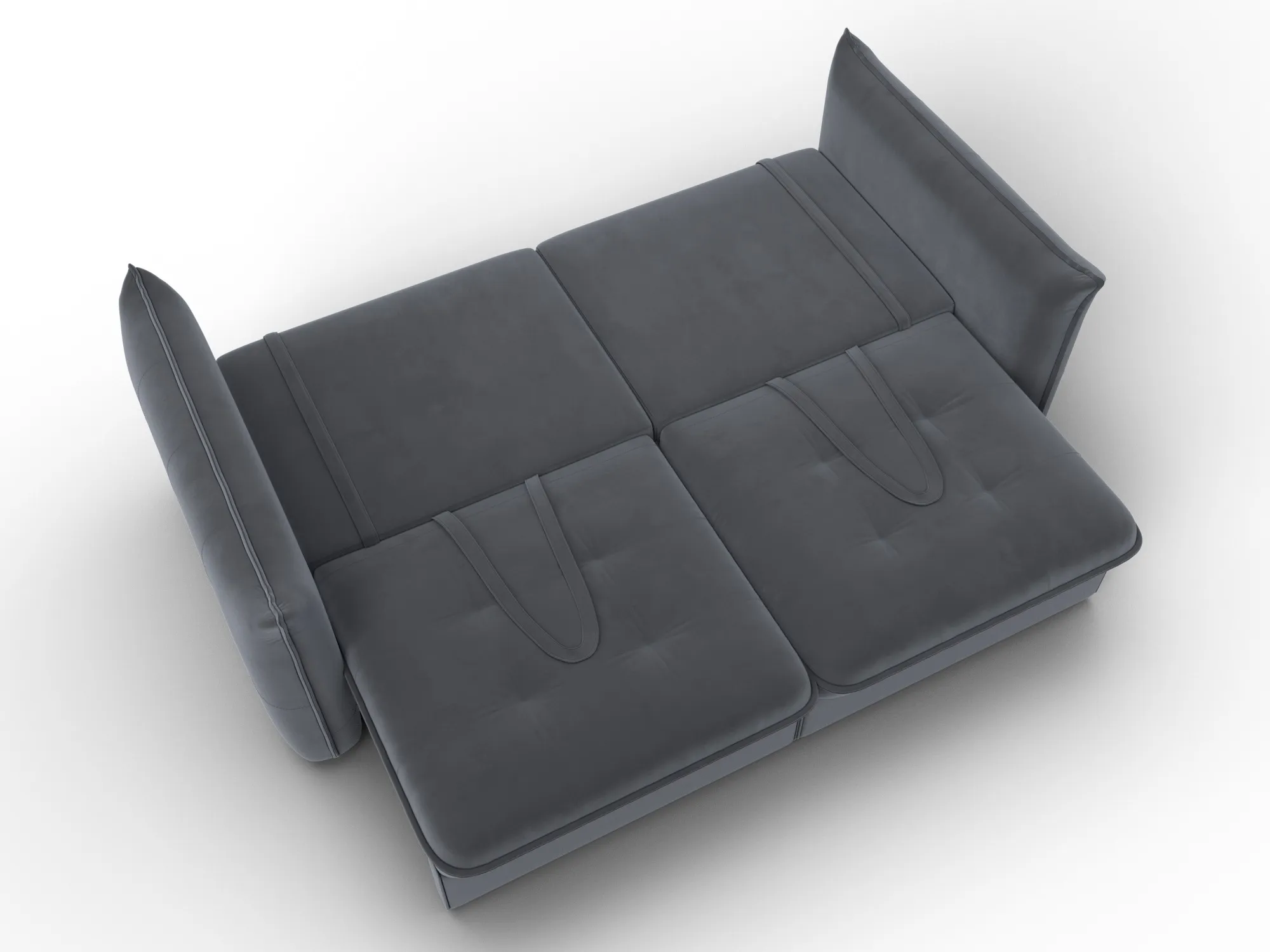 Диван прямой Лига-100 НПБ ( SEVEN 17 серый )