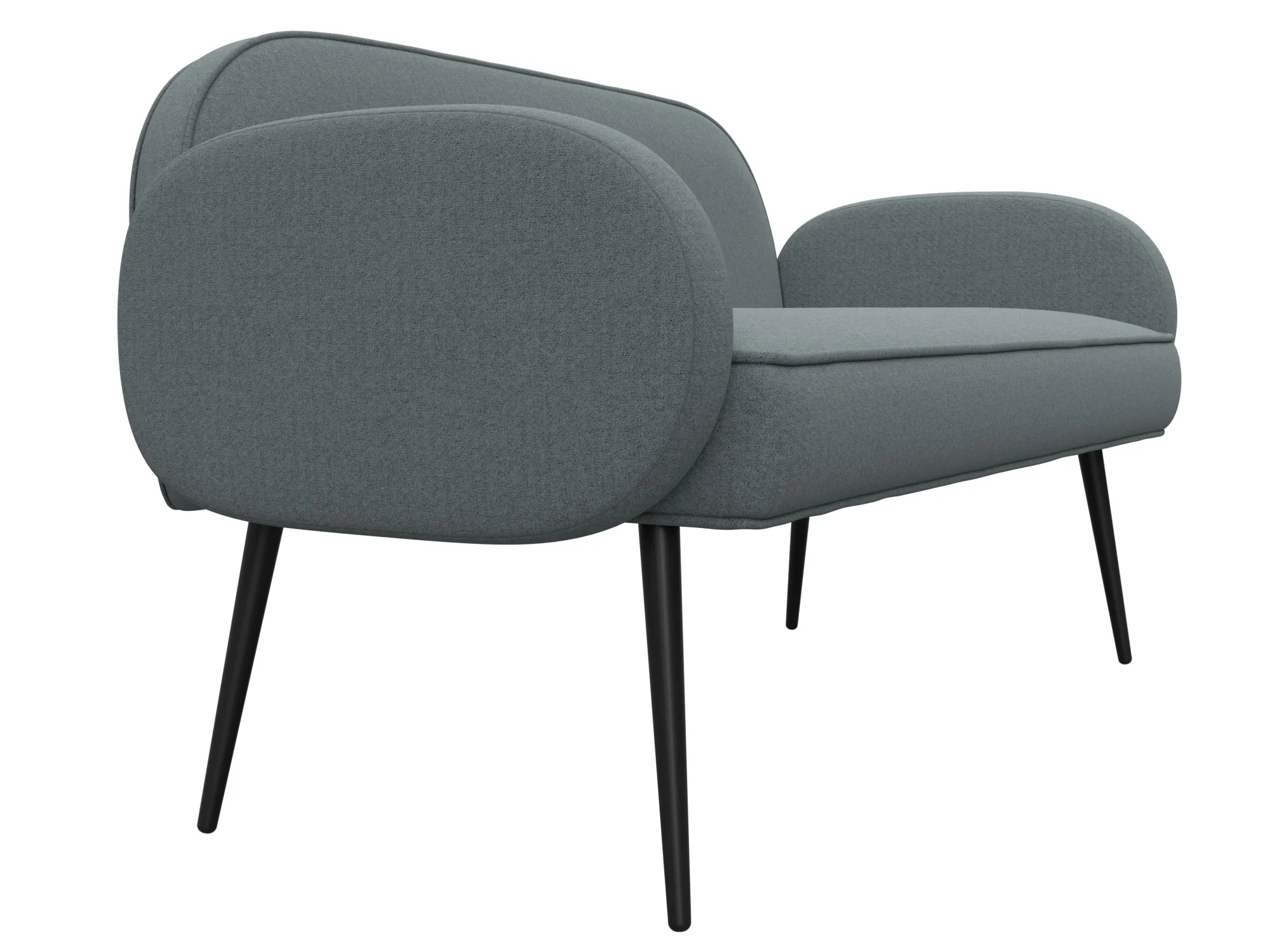 Диван прямой Лига-086 ( Амур 07 серый )