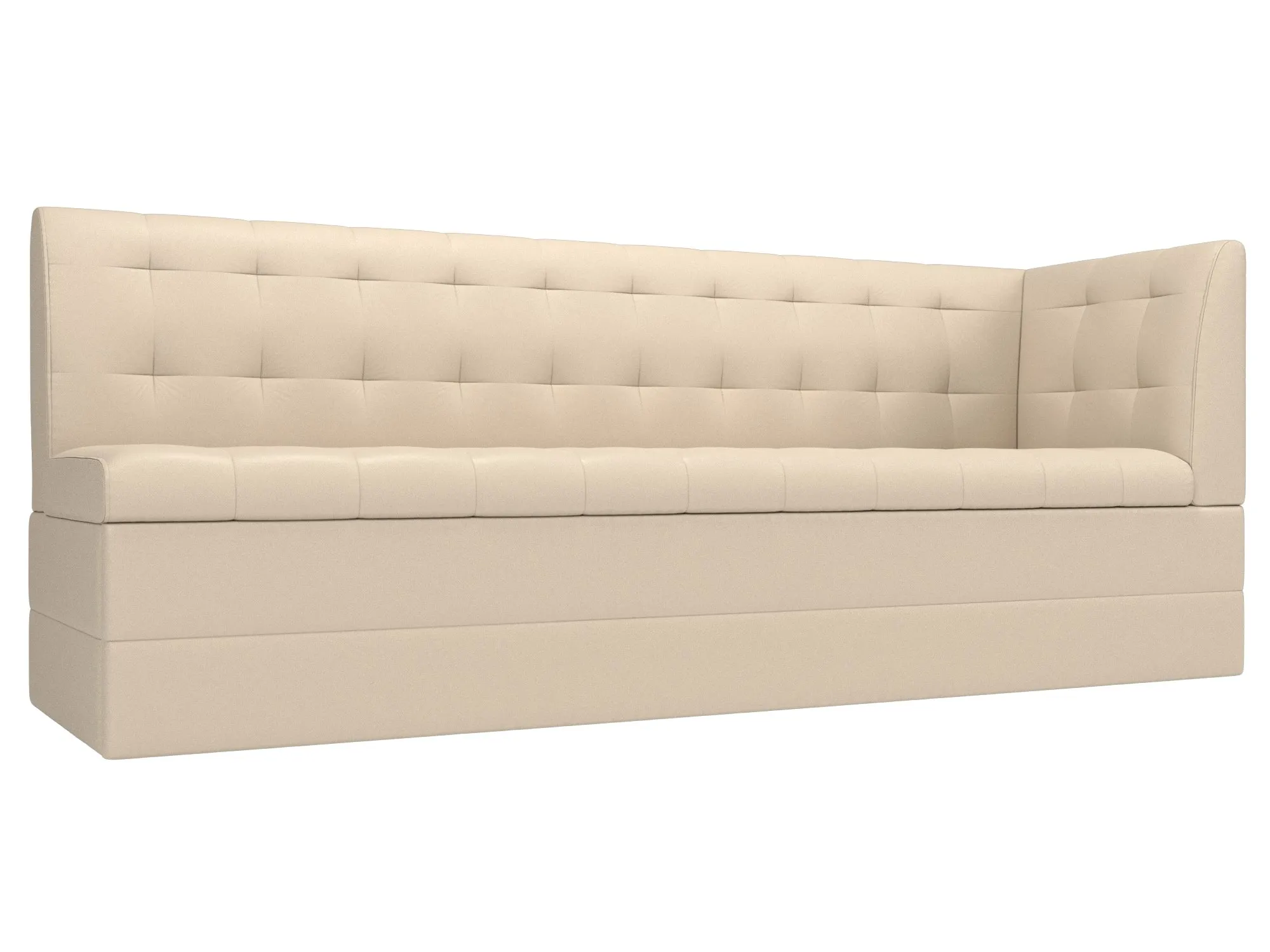 Диван кухонный прямой Бриз с углом справа