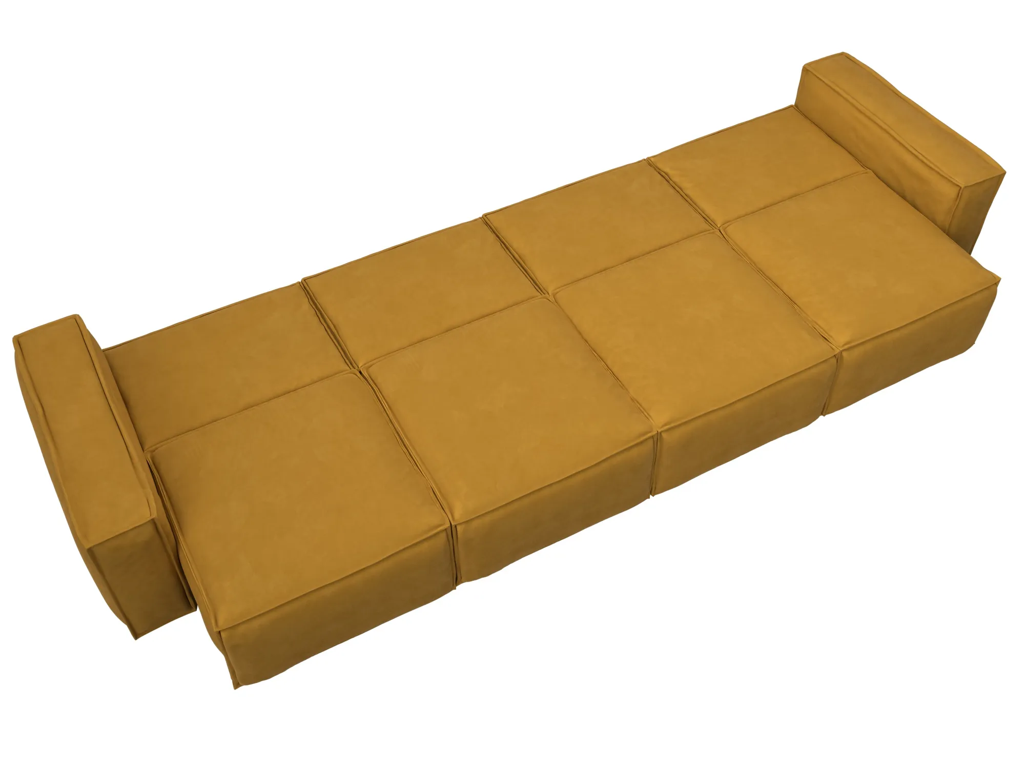 Диван прямой Лига-081 НПБ МегаЛонг ( BRUT 10 желтый )