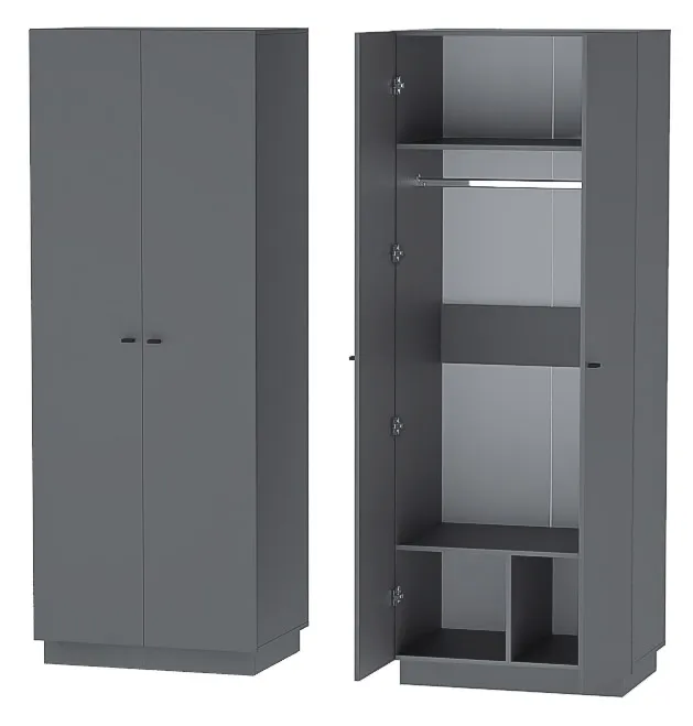 Шкаф ШК-1 Квадро Графит