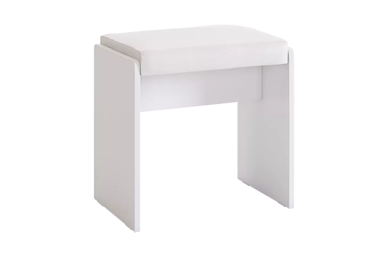 Пуф белый Гламур 