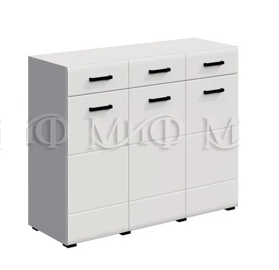 Комод Ненси New (белый глянец)