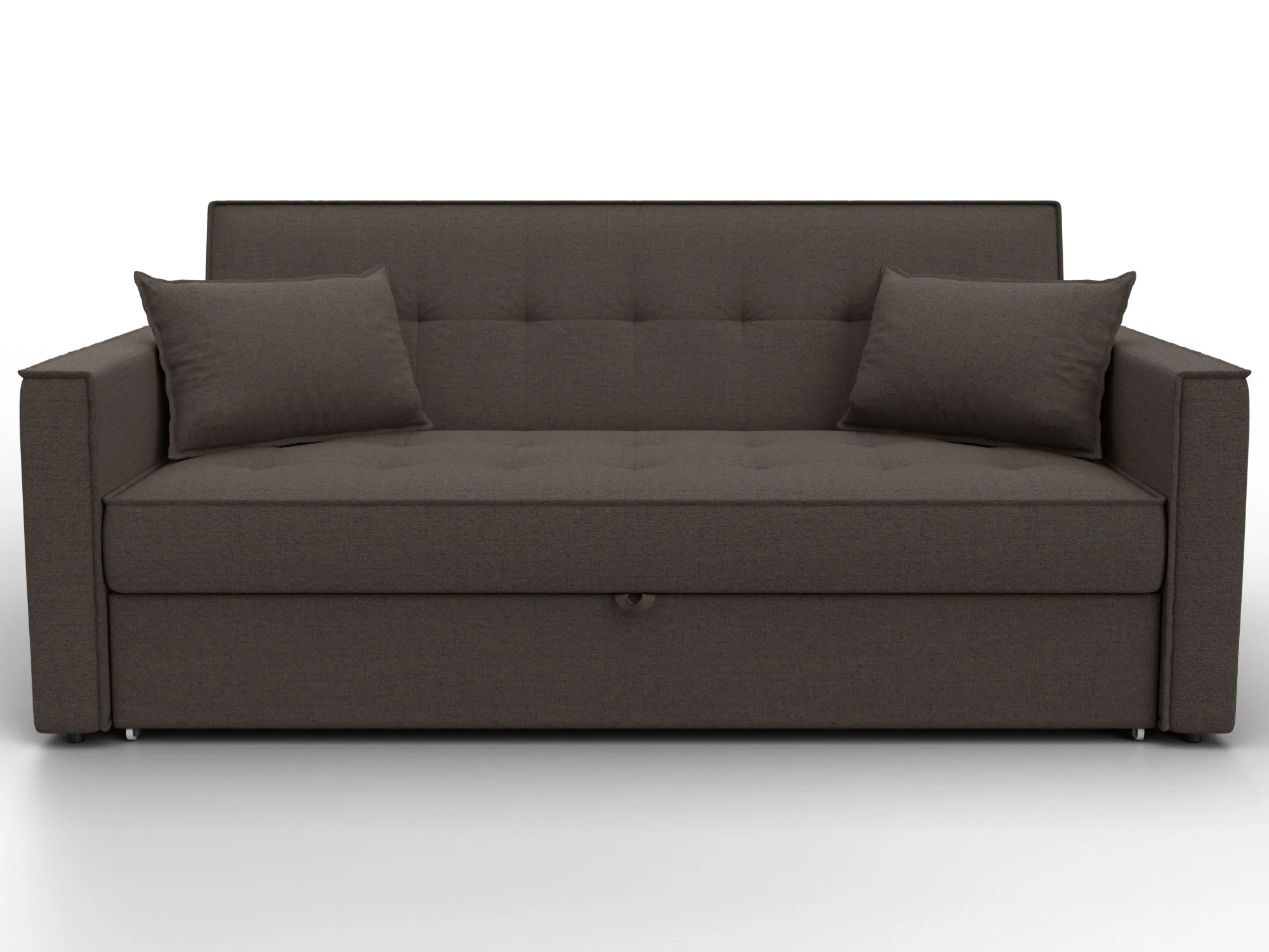 Диван прямой Лига-104 (160) ( Амур 05 коричневый )