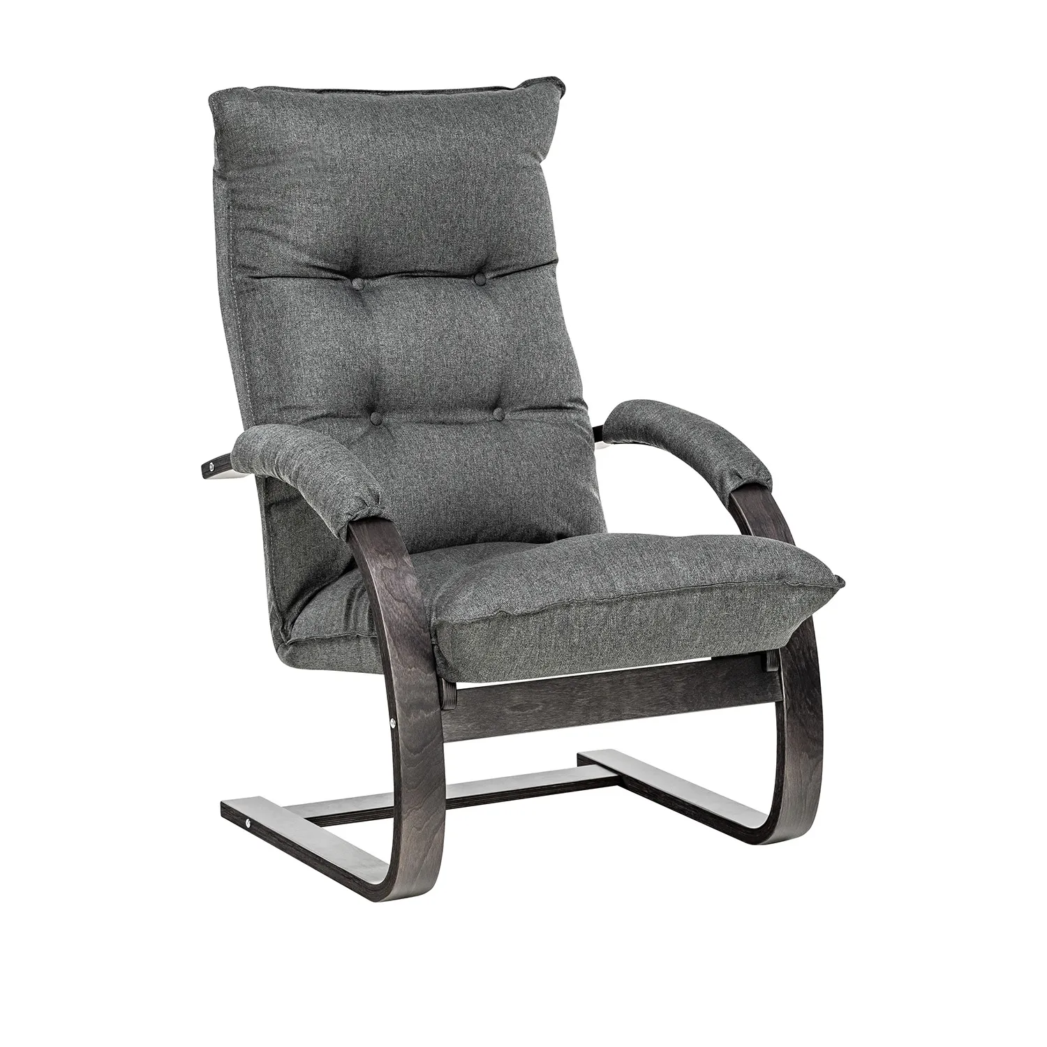 Кресло-трансформер Leset Монако (Венге текстура/Malmo 95 (темно-серый))