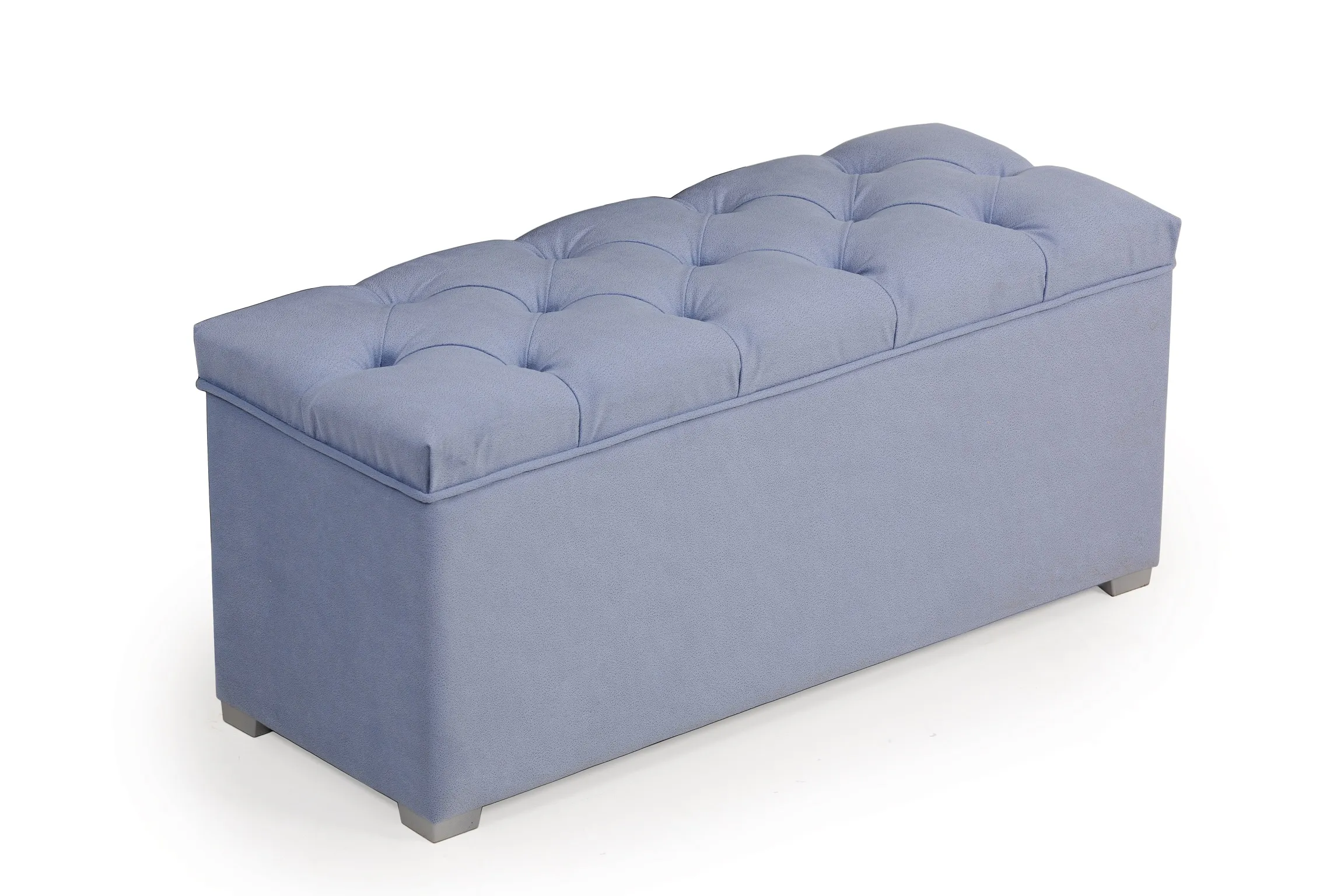 Пуфик Мишель 950 (велюр голубой)