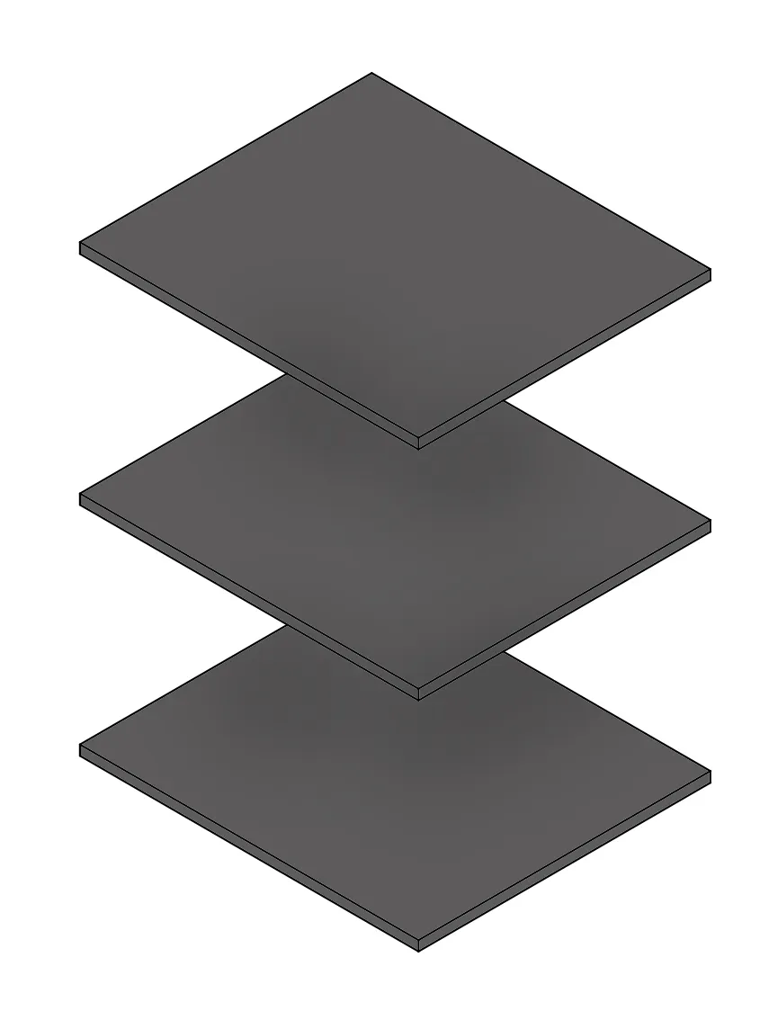 Комплект полок для шкафа Нора