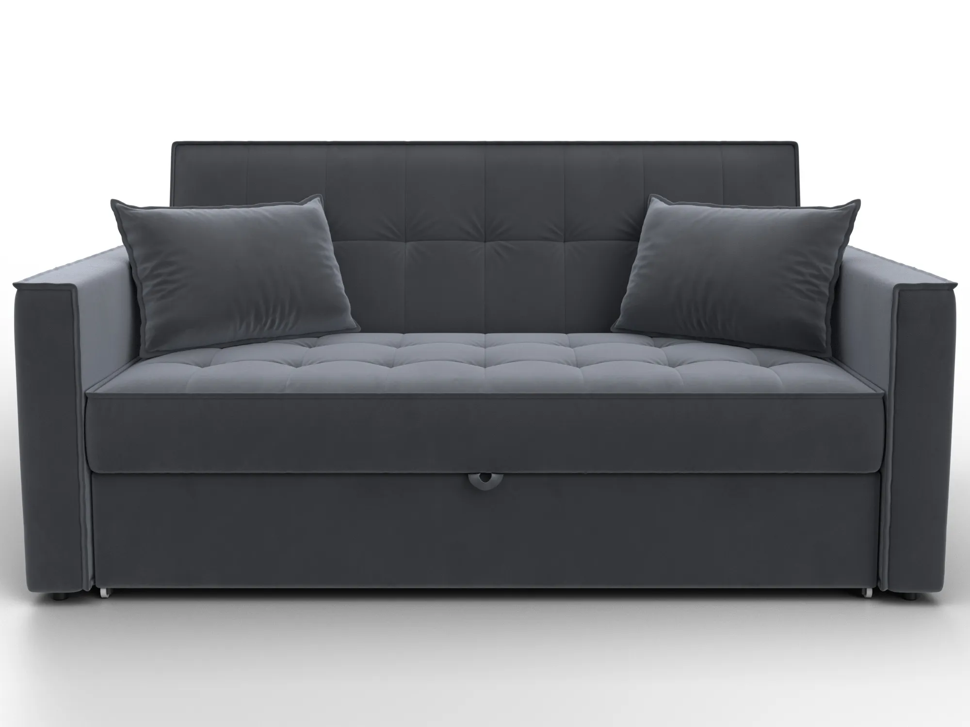 Диван прямой Лига-104 (140) ( SEVEN 17 серый )