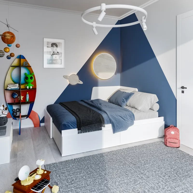 S01163 Варма Рестен 80 кровать-тахта, раздвижная 91(170)х207х40/87, белый