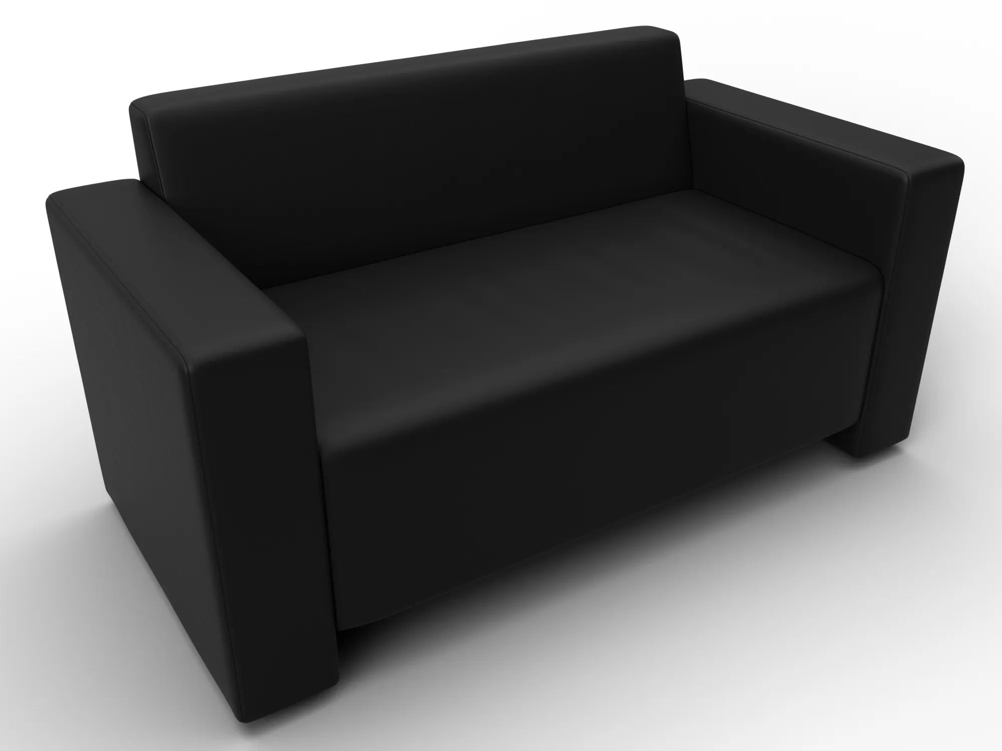 Диван прямой Лига-093 ( Черный )