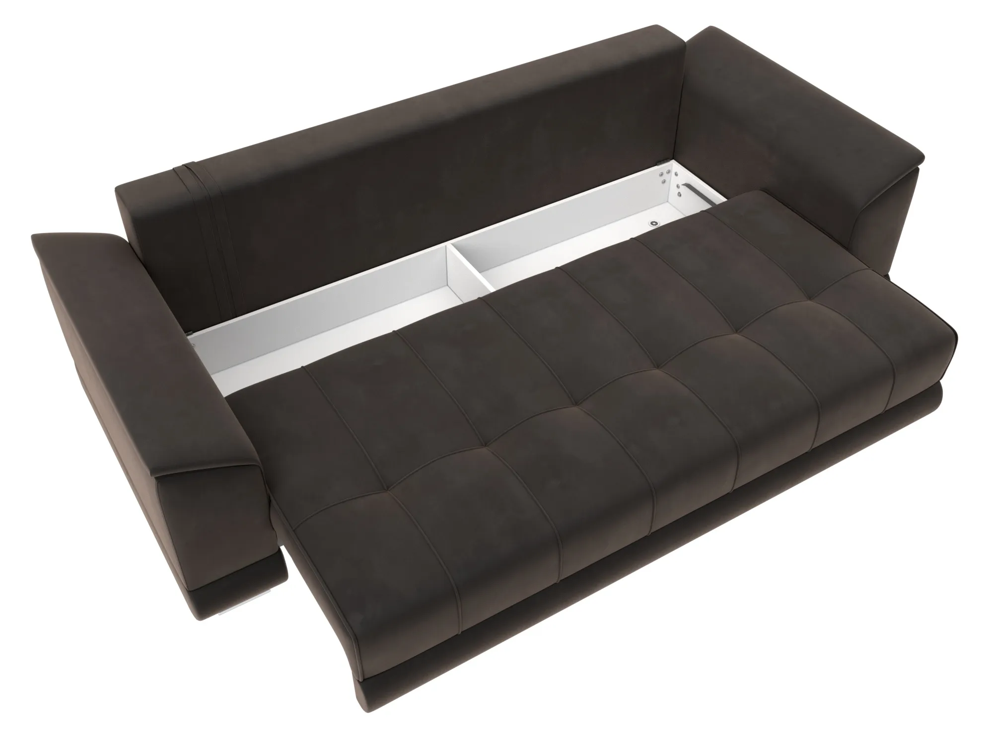 Диван прямой НордСтар НПБ ( SEVEN 727 коричневый )