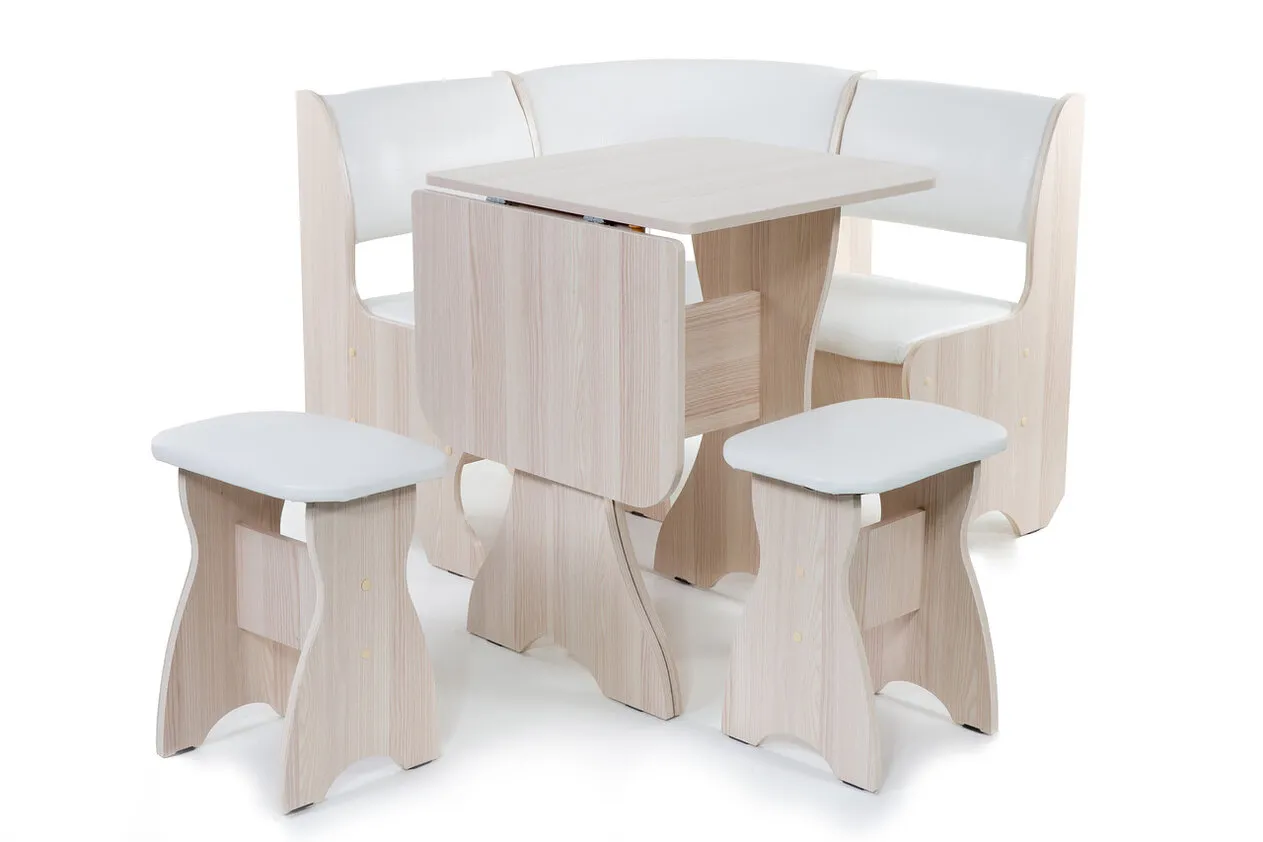 Кухонный уголок Тюльпан мини (ясень/барнео милк)