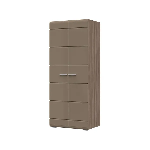 Шкаф 2х ств Симба шимо темный - кофе с молоком