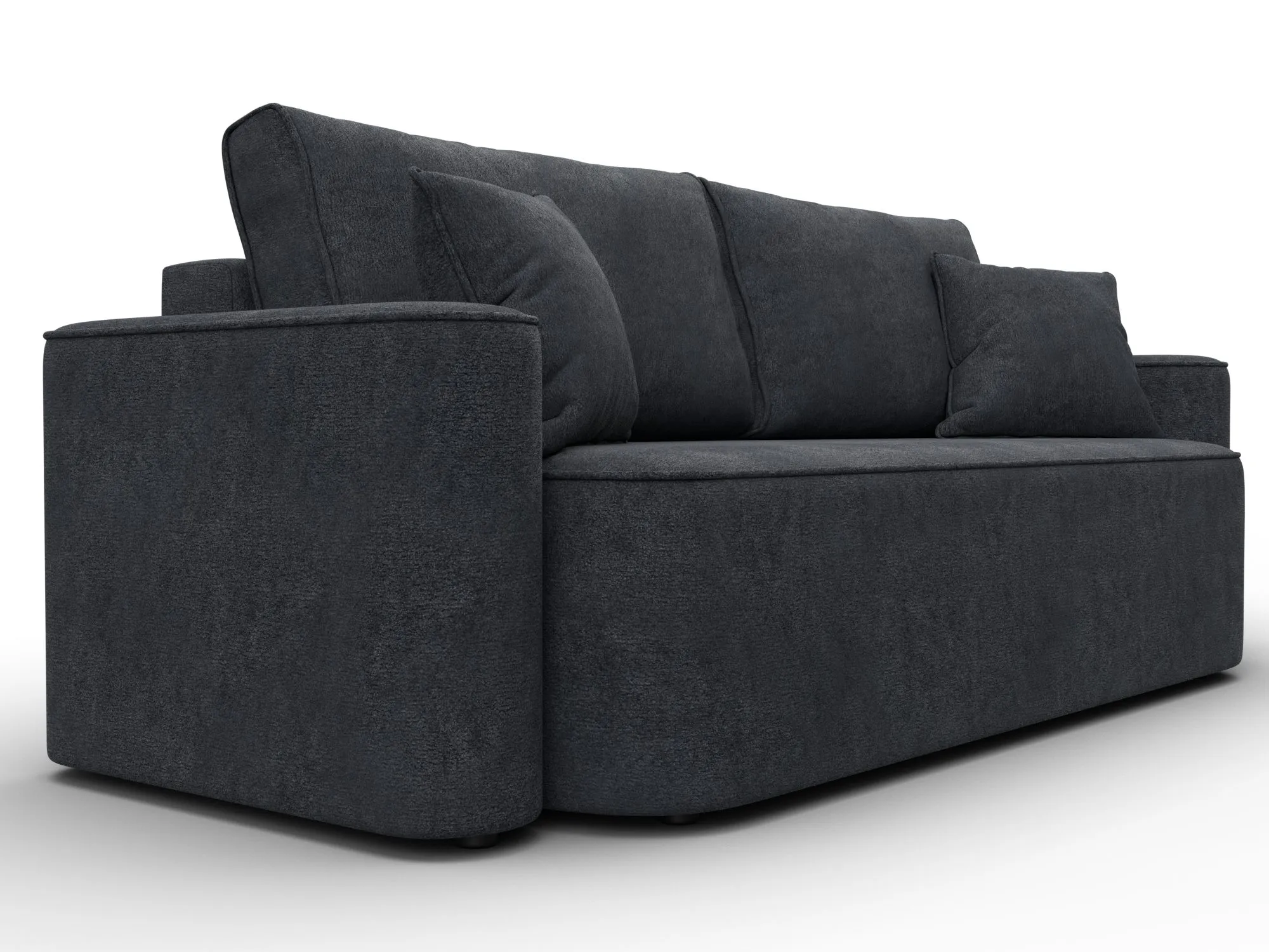 Диван прямой Лига-118 НПБ ( LAIM 26 темно-серый )