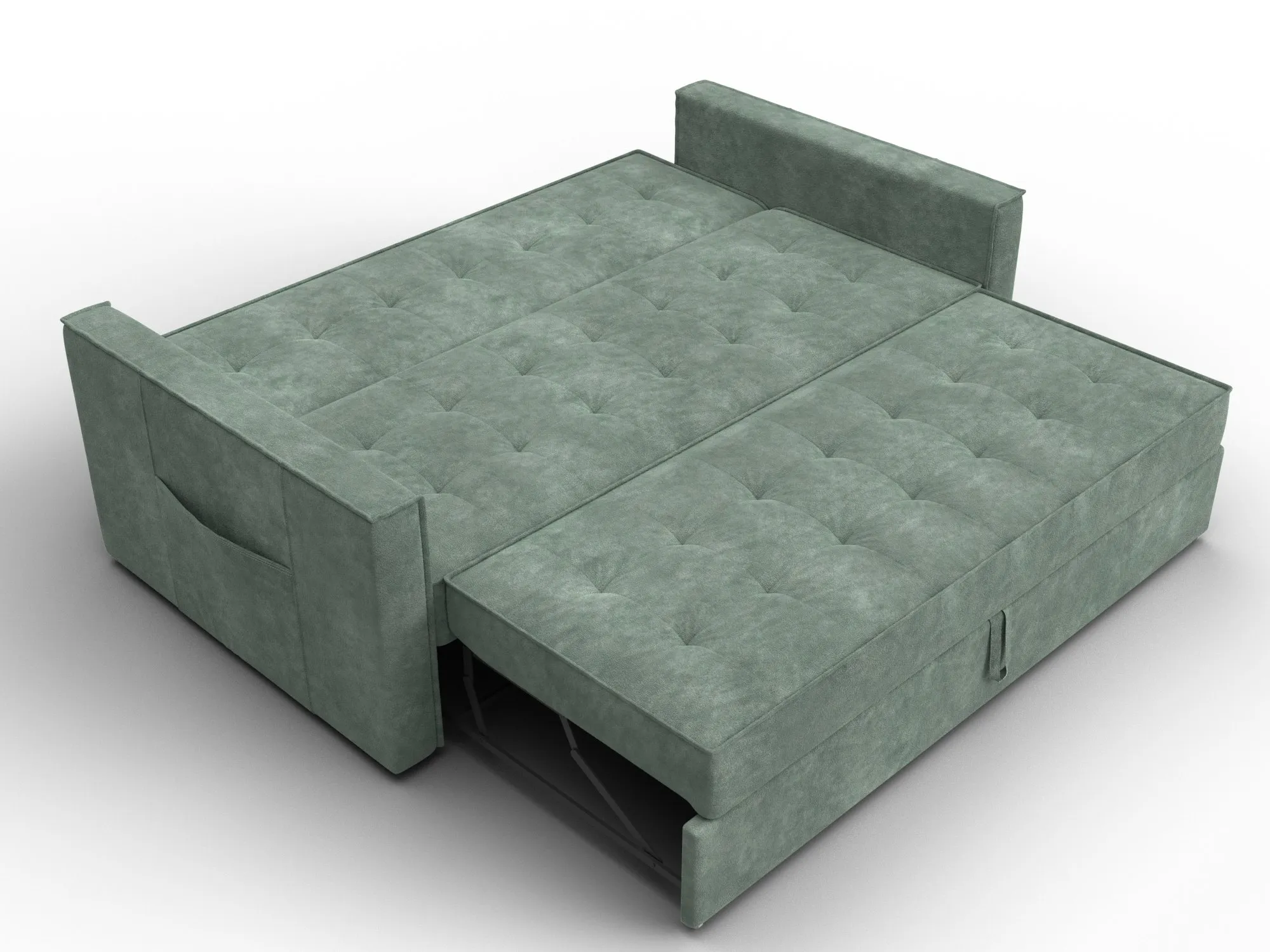 Диван прямой Лига-104 (160) ( BRUT 08 зеленый )