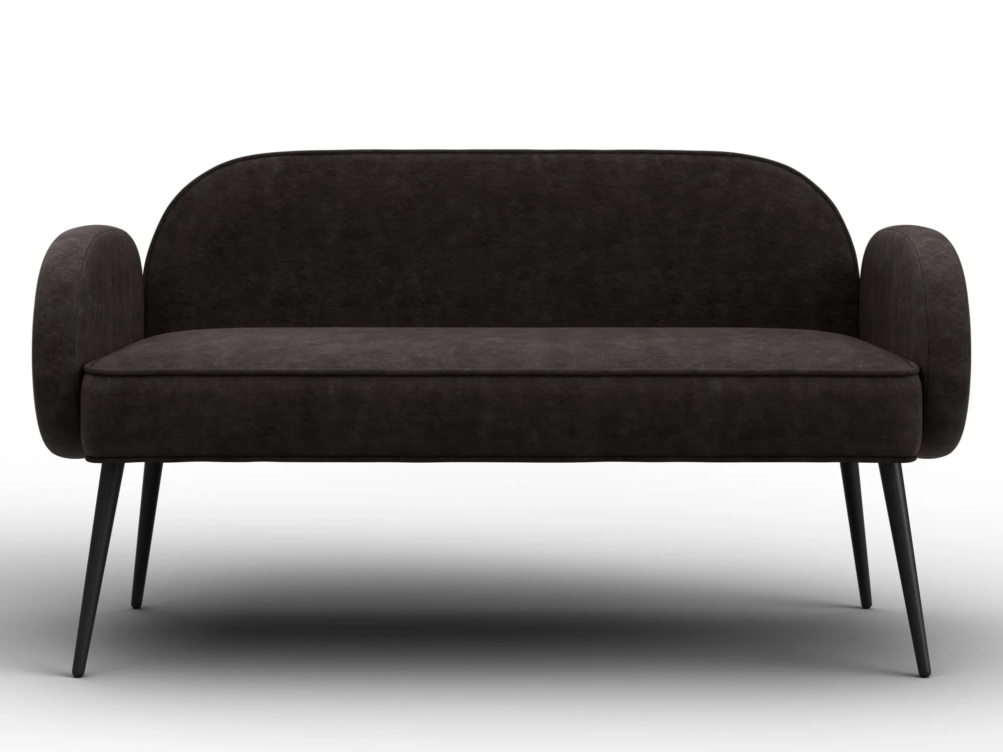 Диван прямой Лига-086 ( BRUT 17 коричневый )