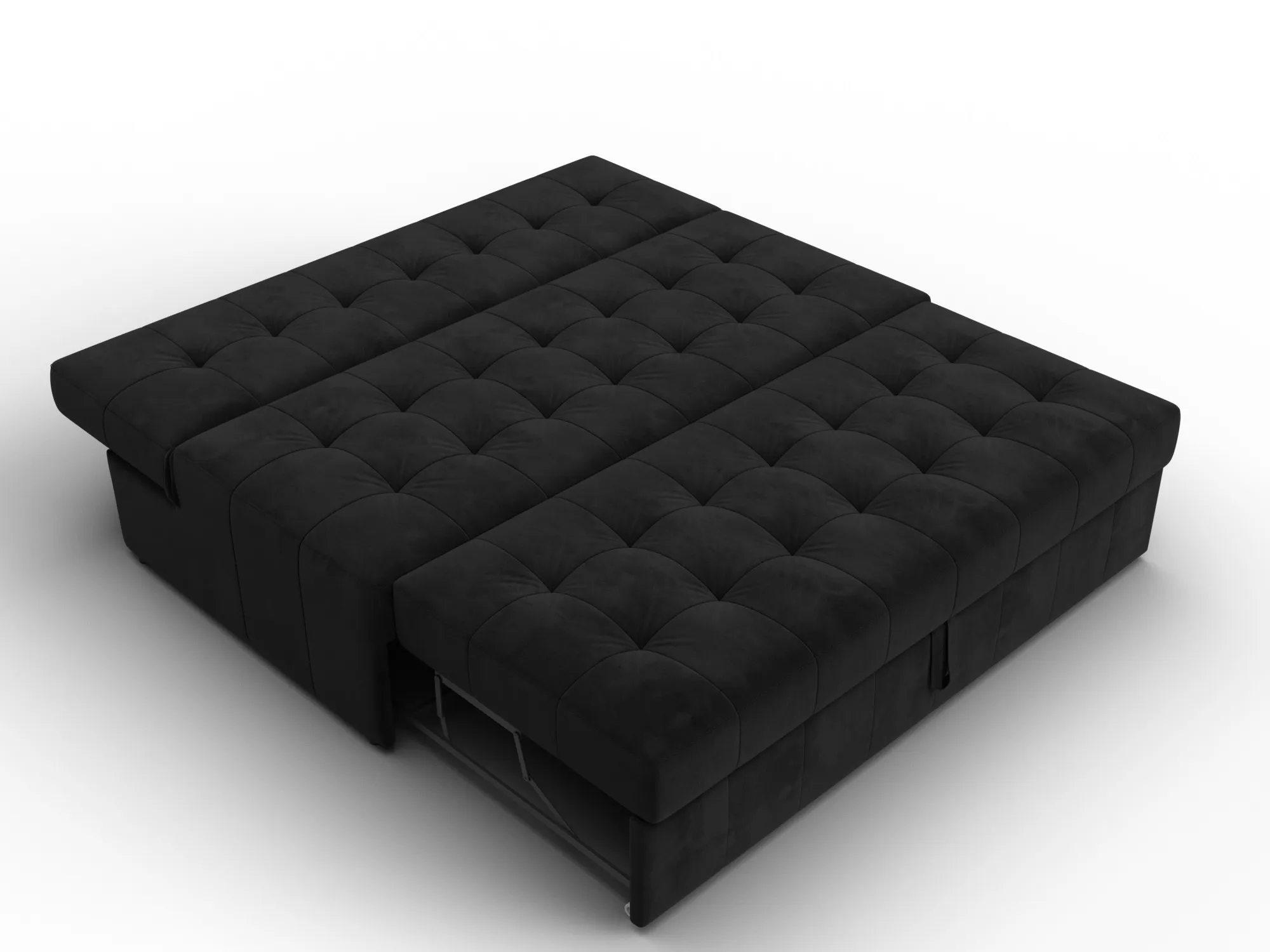 Диван прямой Лига-107 (160) ( SEVEN 35 черный )