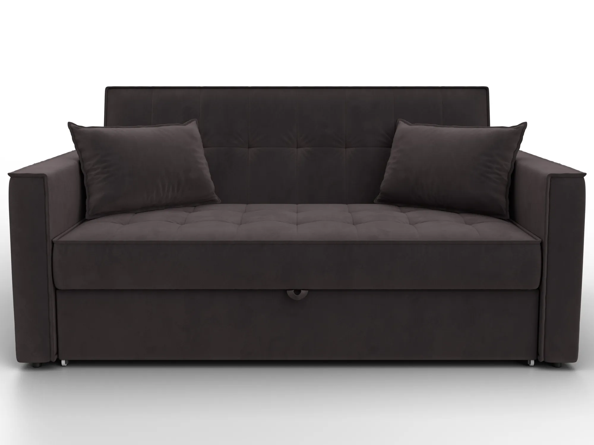 Диван прямой Лига-104 (140) ( SEVEN 727 коричневый )