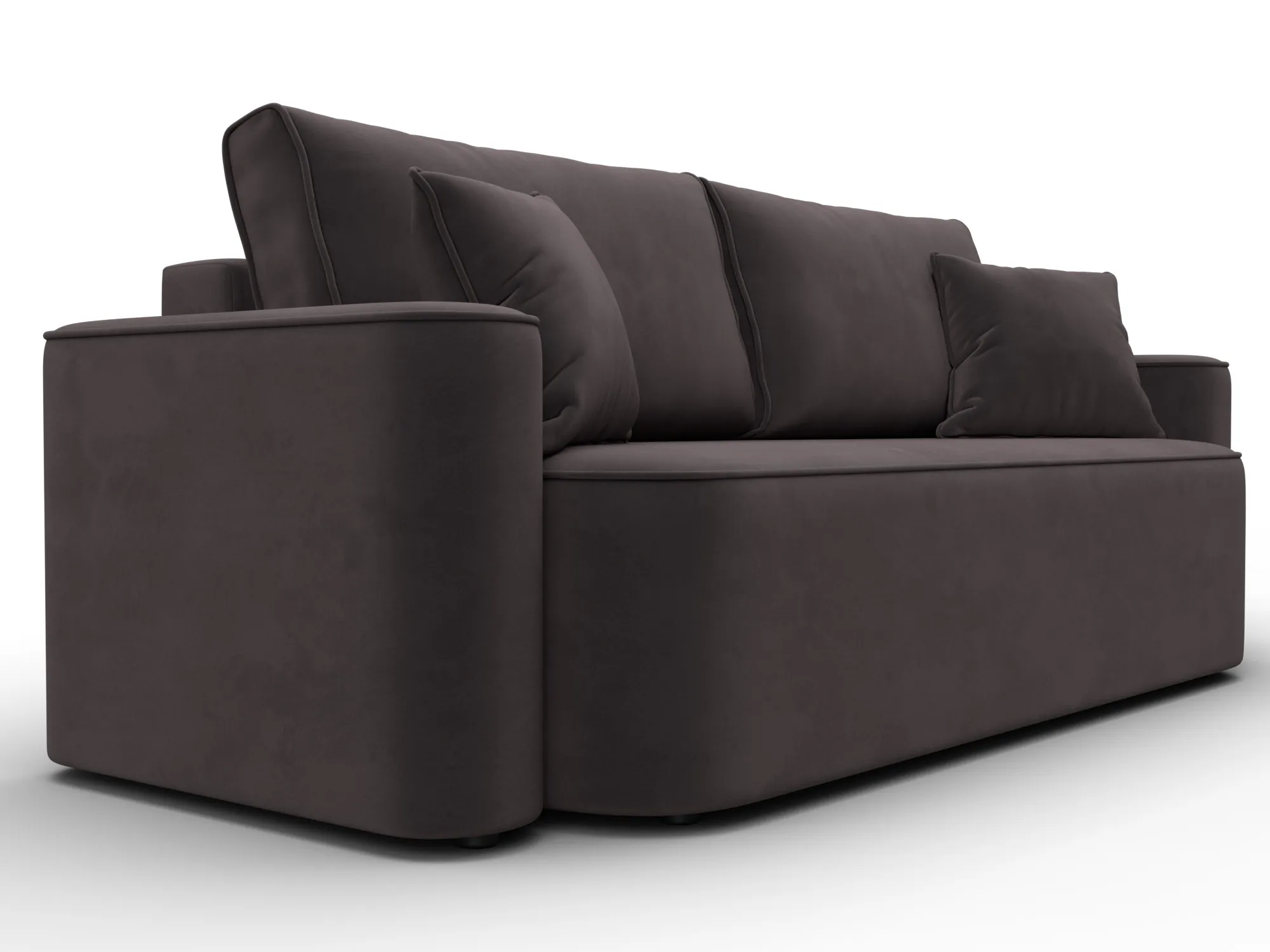 Диван прямой Лига-118 НПБ ( SEVEN 727 коричневый )