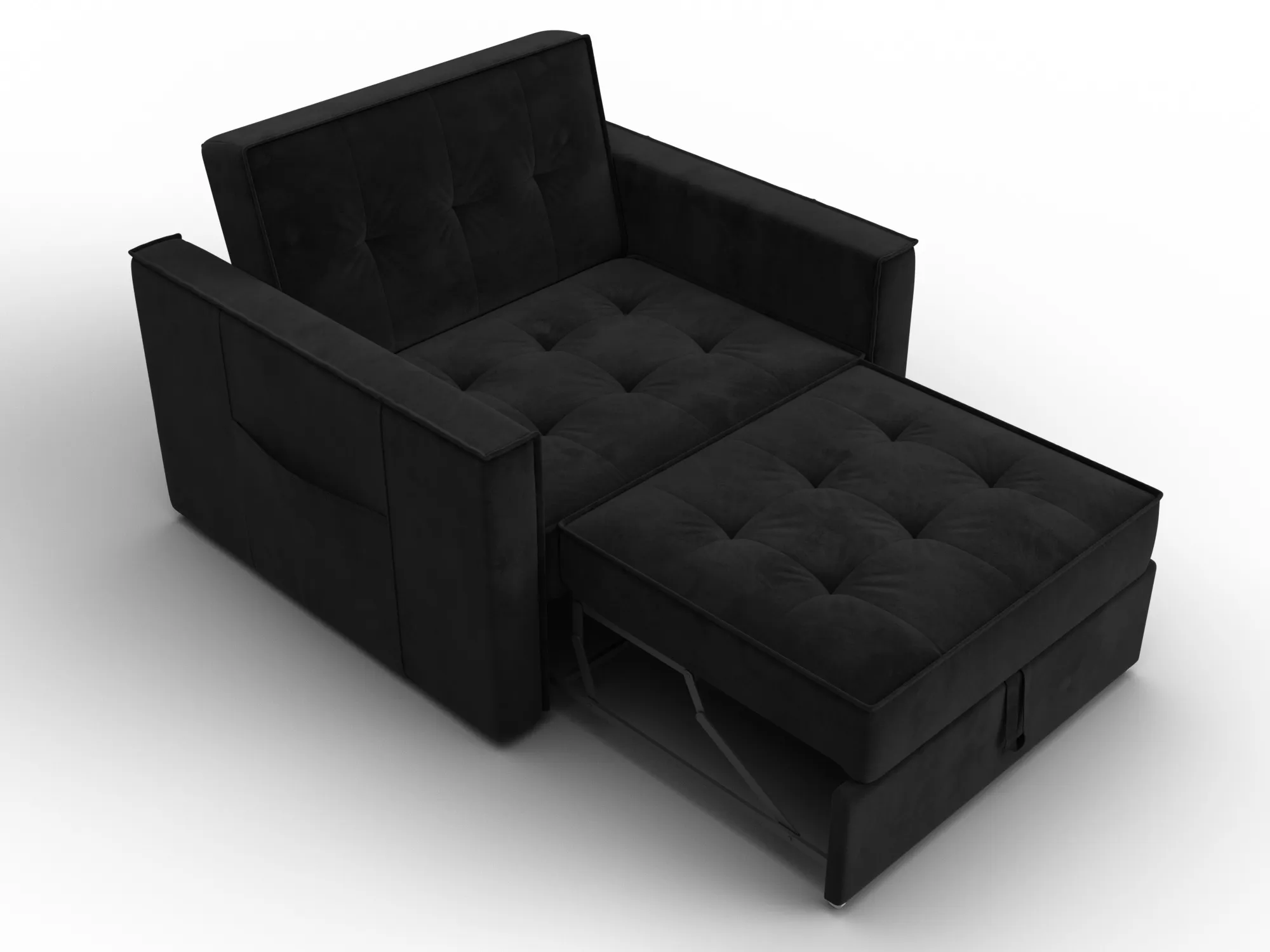 Кресло-кровать Лига-104 (80) ( SEVEN 35 черный )