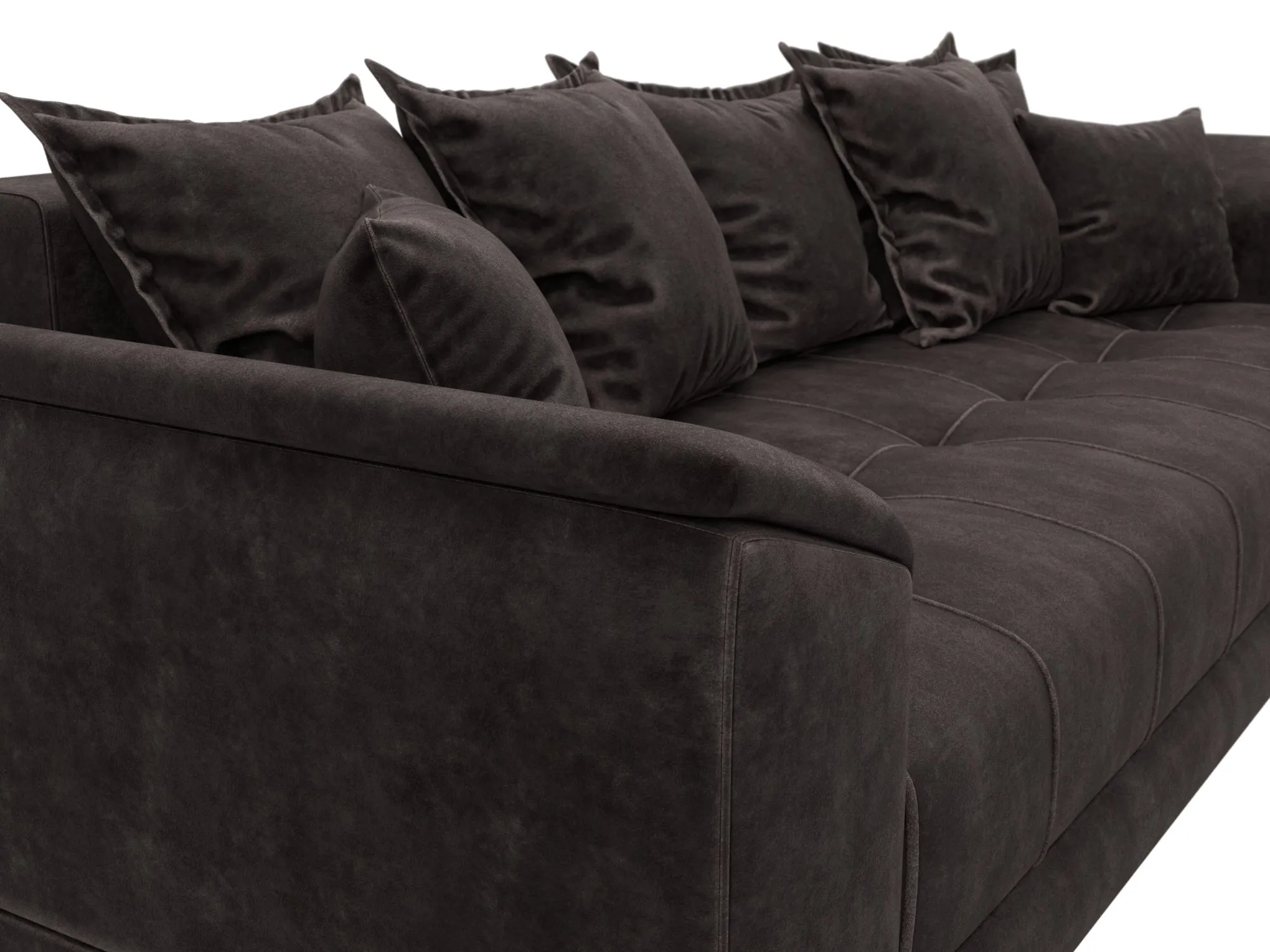 Диван прямой НордСтар НПБ ( BRUT 17 коричневый )