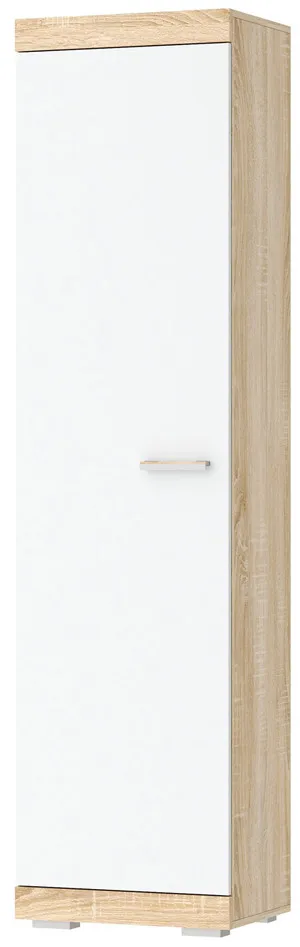 Шкаф Соната ШС-500  Дуб Сонома-Белый глянец