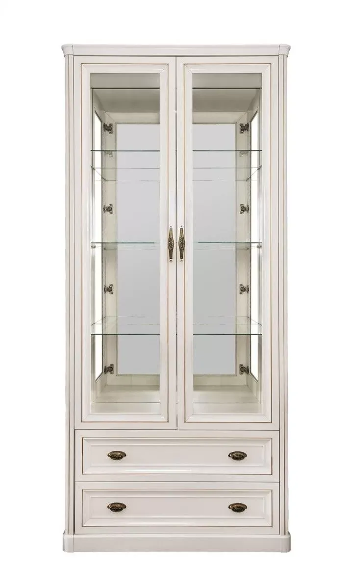 Витрина Натали 2-ств белый глянец