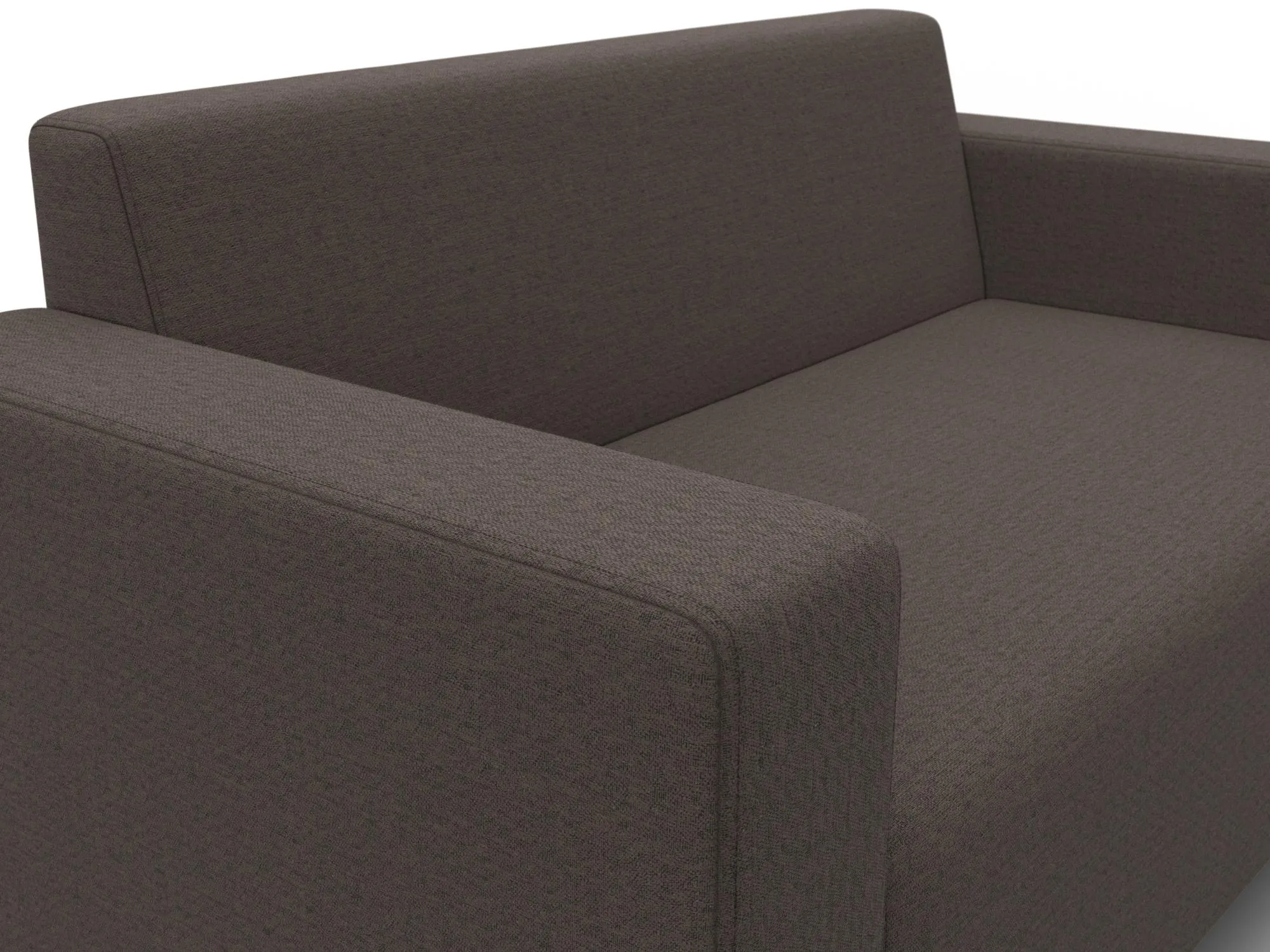 Диван прямой Лига-093 ( Амур 05 коричневый )