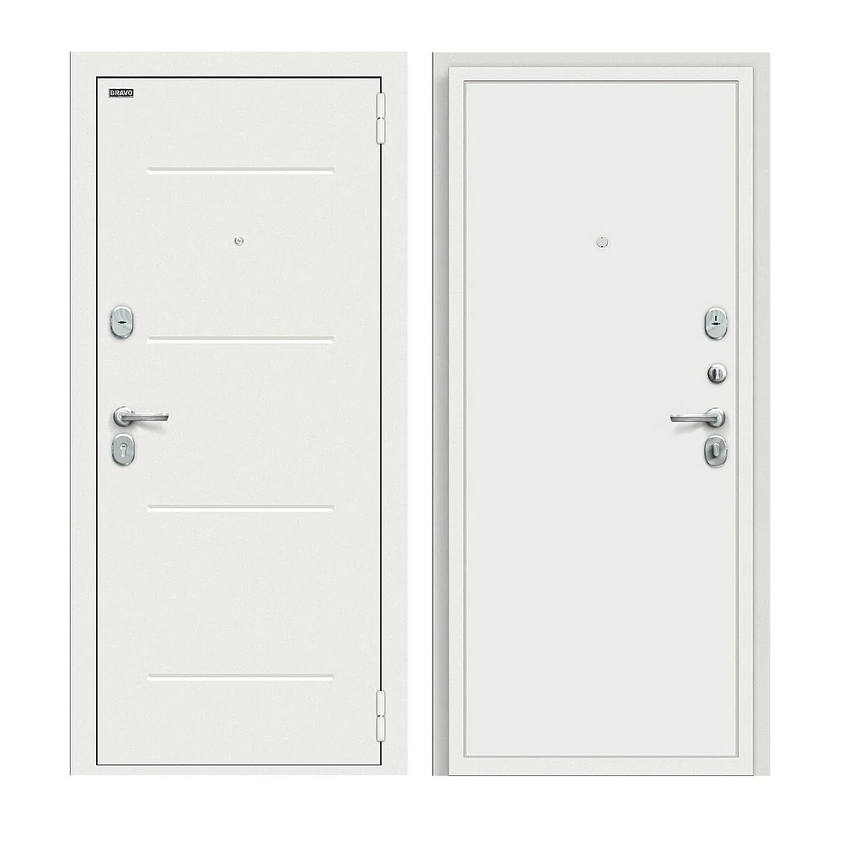 Входная металлическая дверь Аура Kale Шагрень белая/Off-white