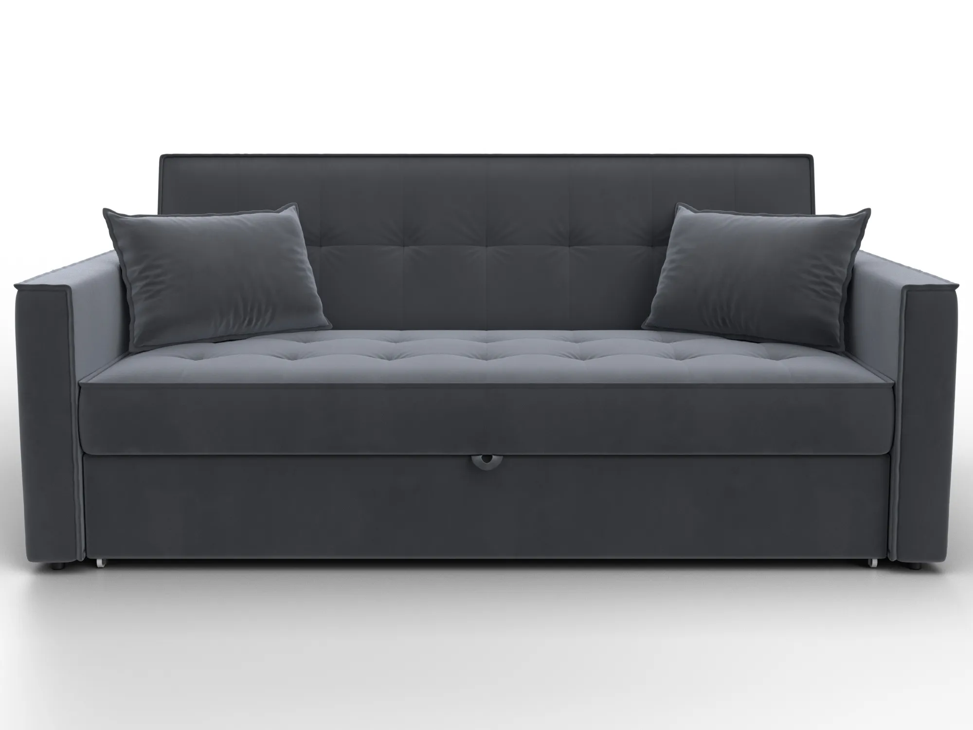 Диван прямой Лига-104 (160) ( SEVEN 17 серый )