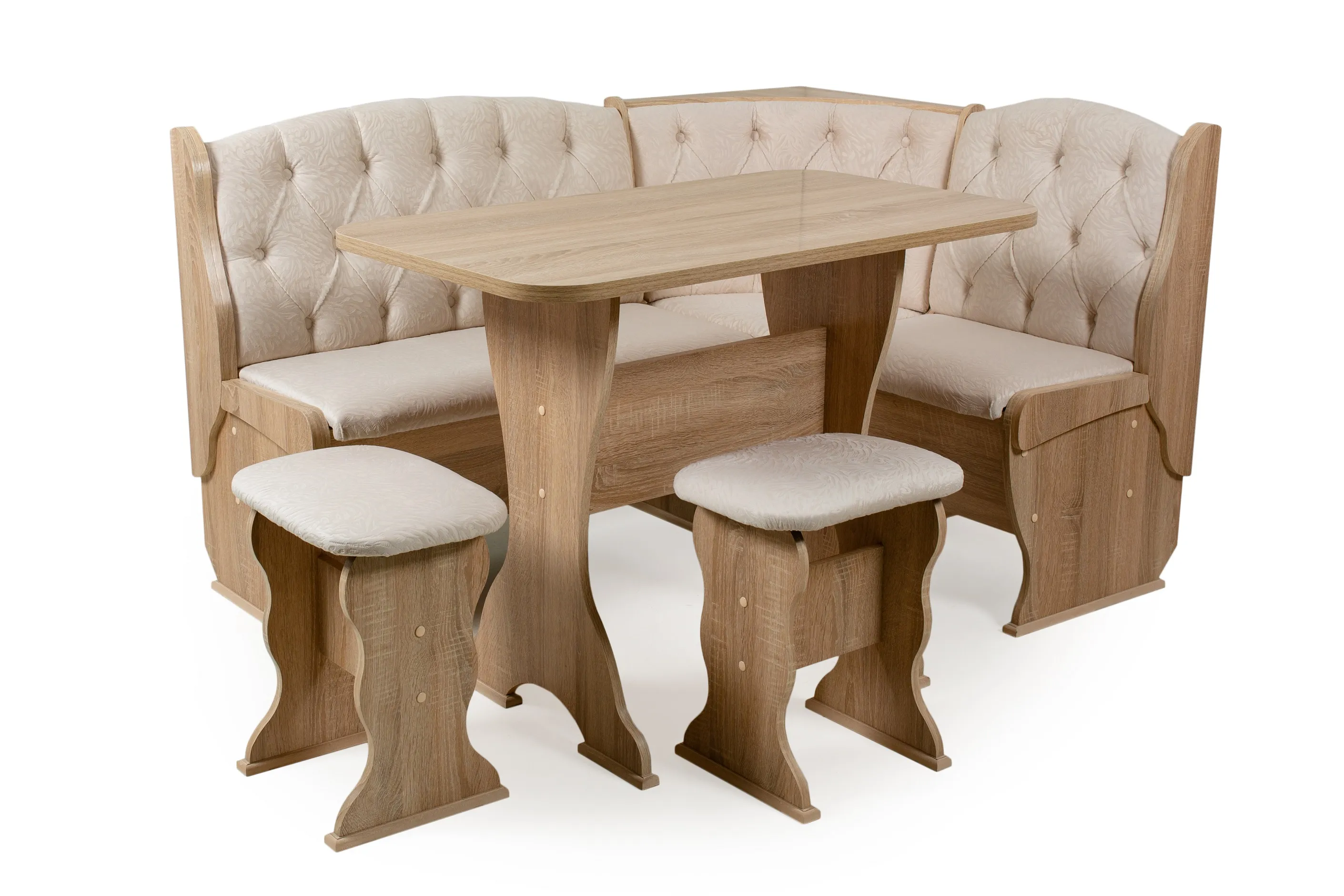 Кухонный уголок Орхидея Люкс (сонома/флок Карамель)