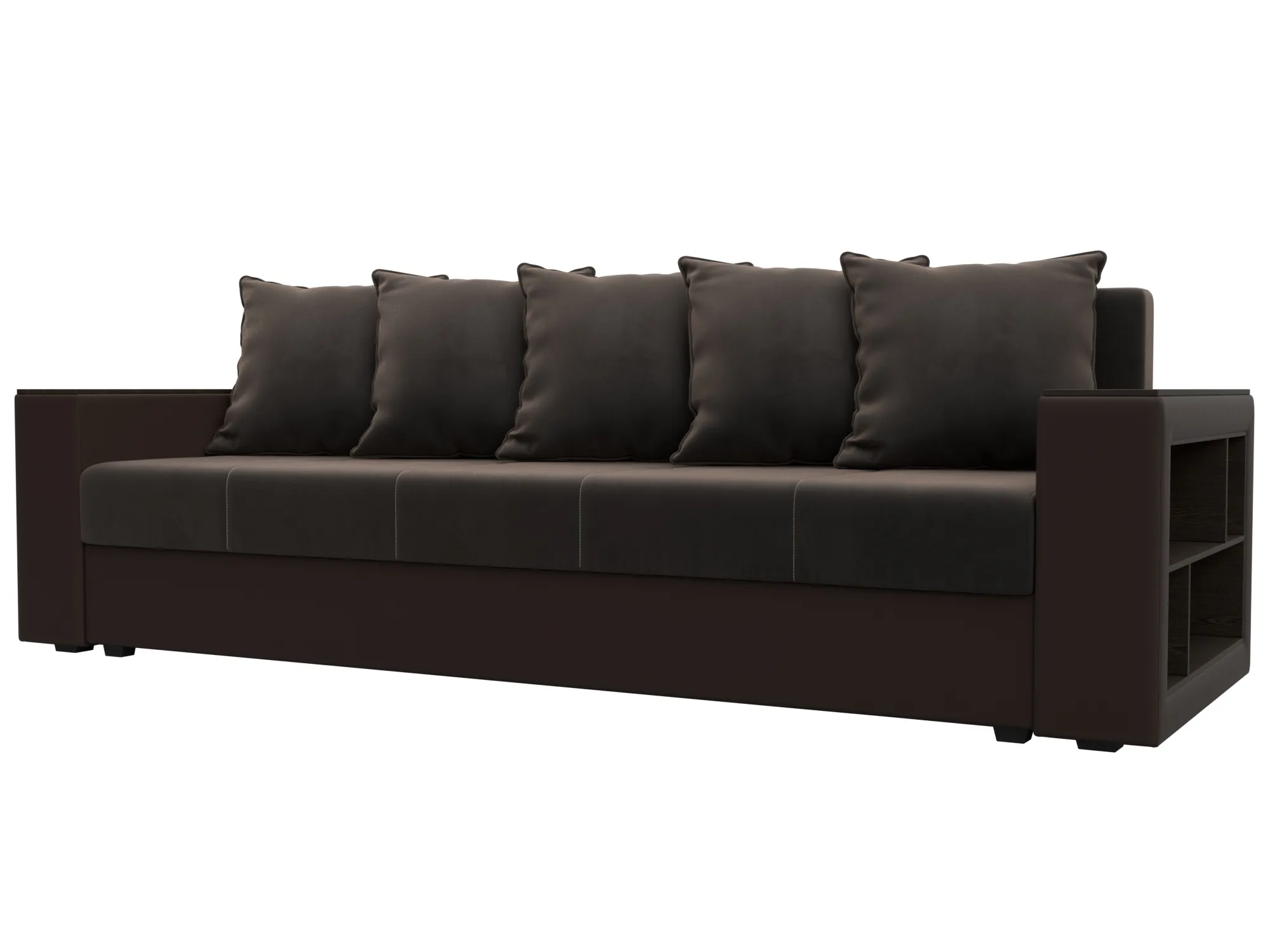 Диван прямой Дубай Лайт ( Коричневый;Коричневый )