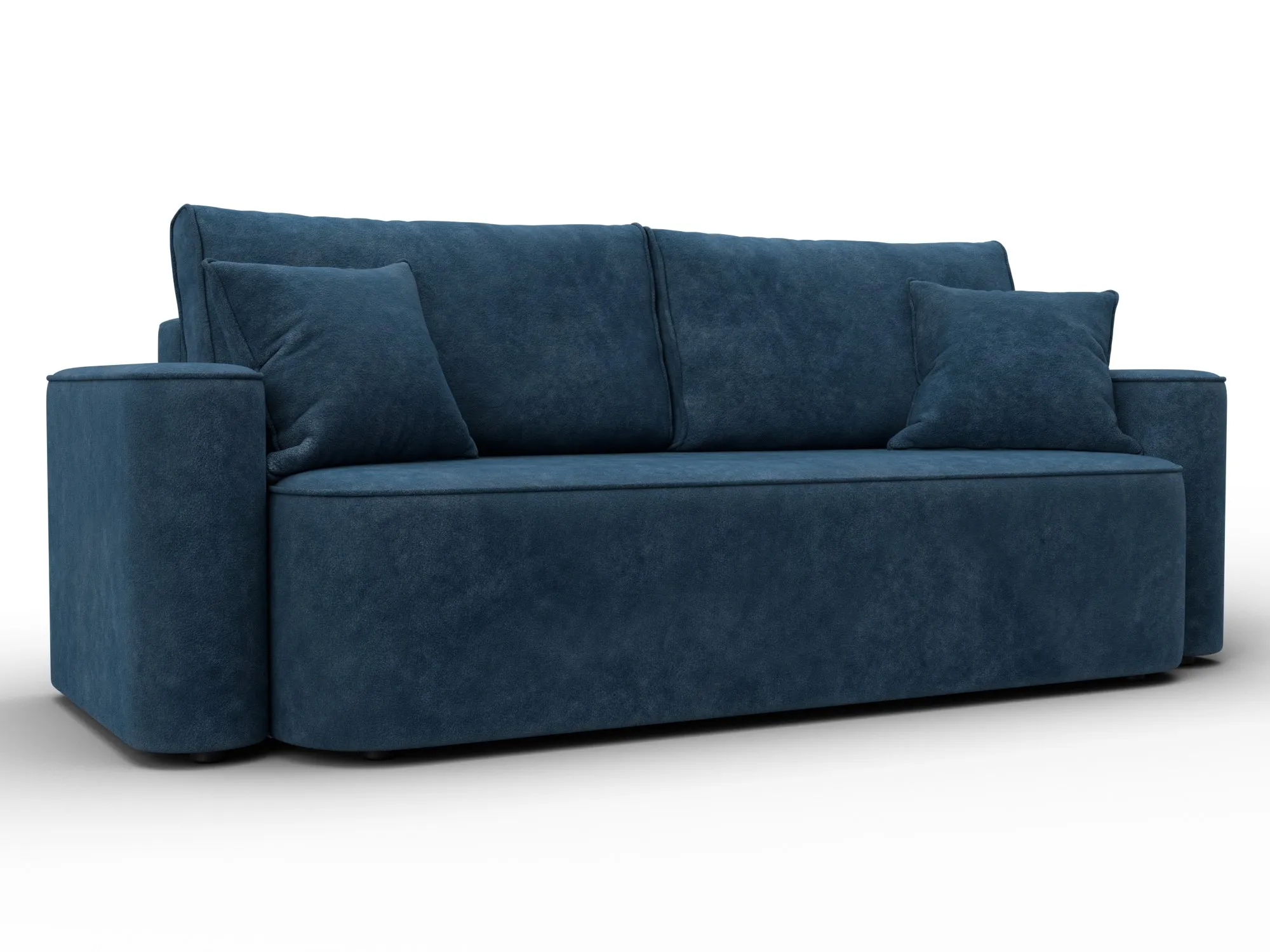 Диван прямой Лига-118 НПБ ( BRUT 11 синий )