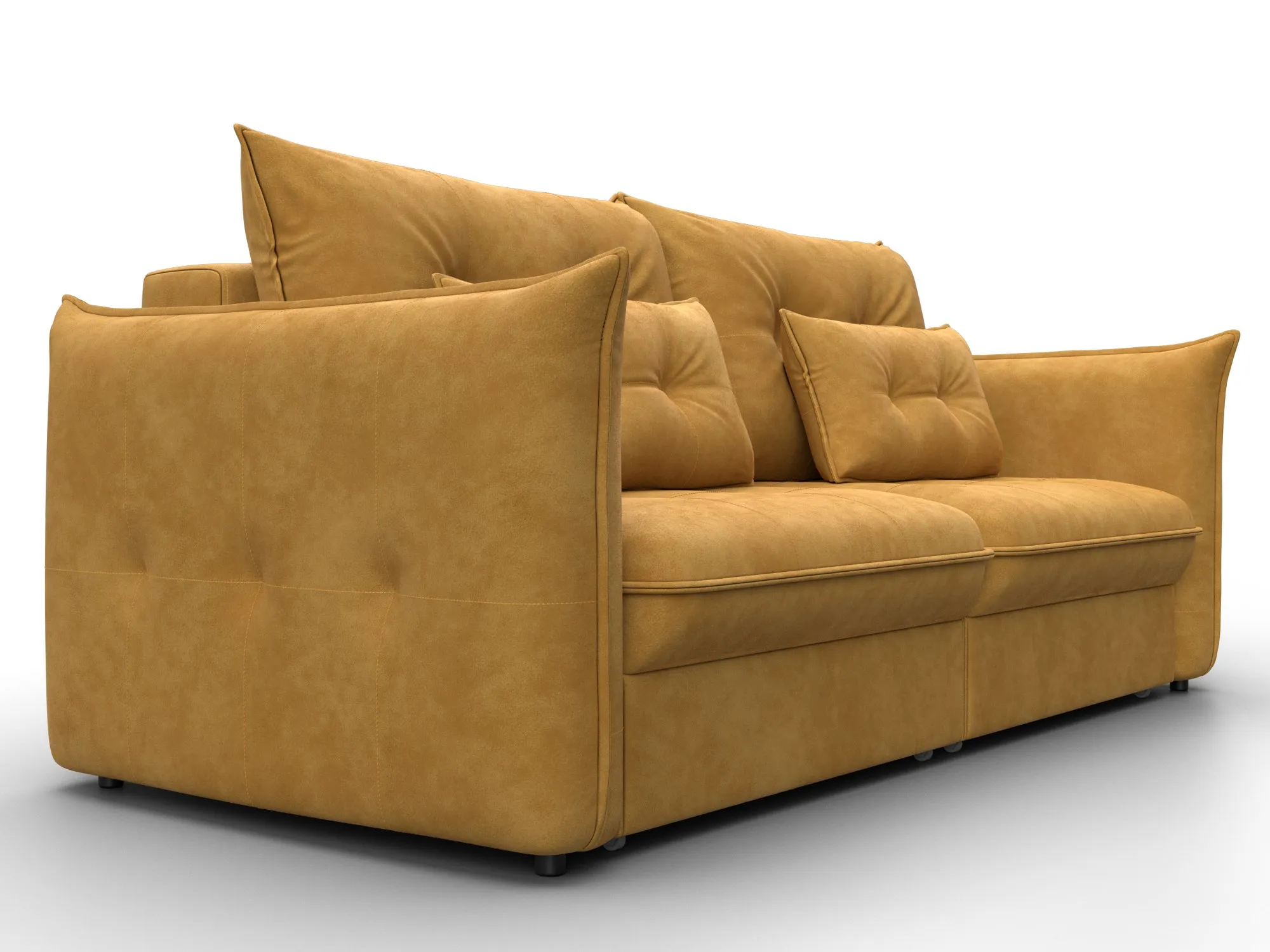 Диван прямой Лига-100 НПБ ( BRUT 10 желтый )