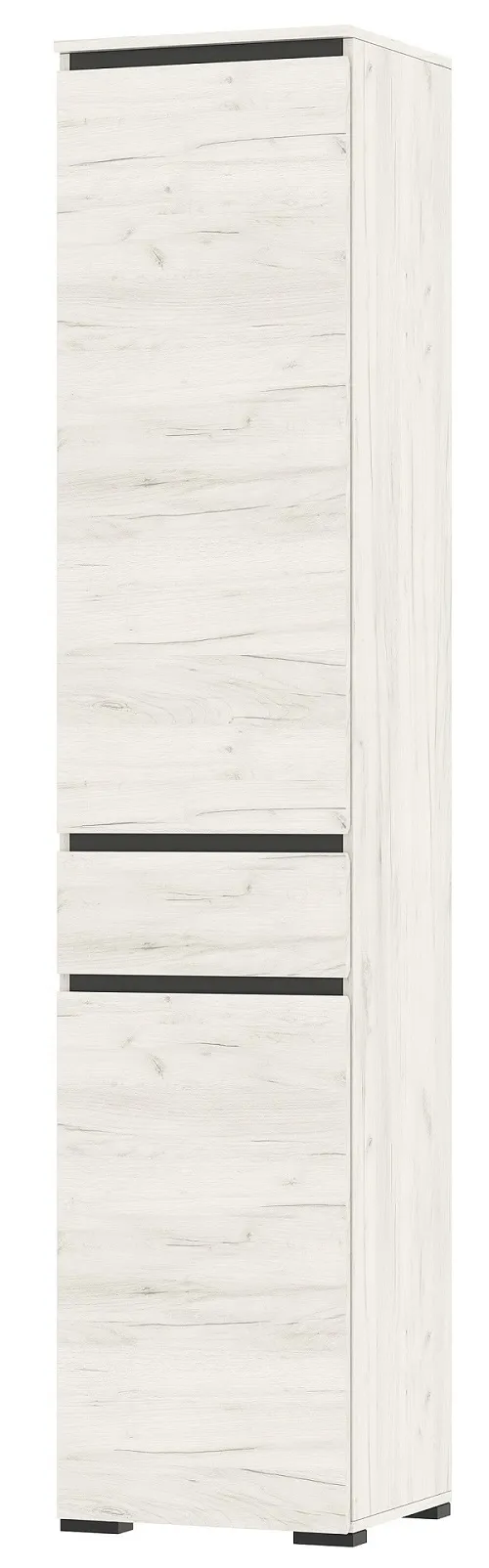 Пенал с ящиком  ГРЕТТА 2С1Я Дуб Крафт белый - Антацит