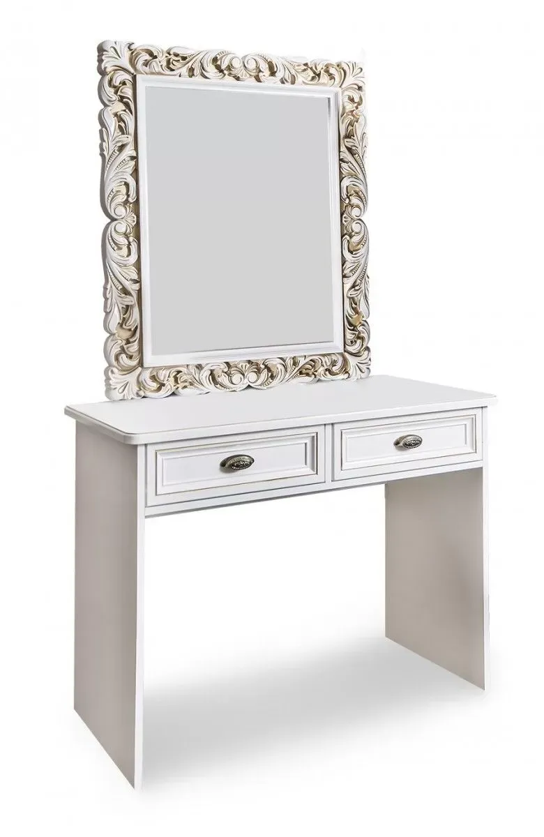 Туалетный столик Натали белый глянец