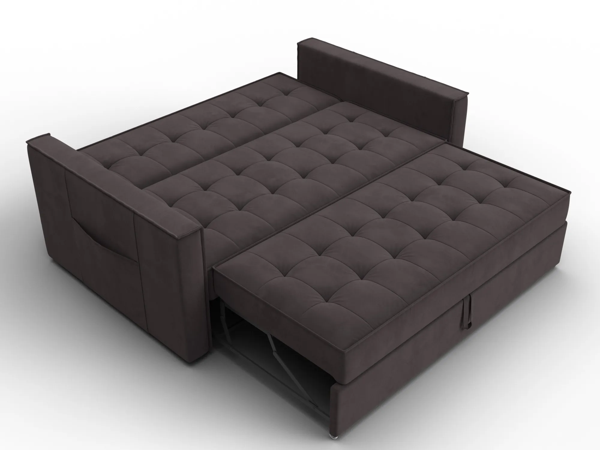 Диван прямой Лига-104 (140) ( SEVEN 727 коричневый )