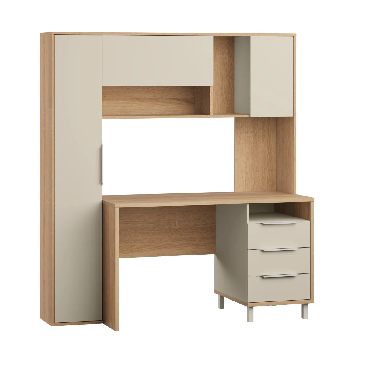 Стол рабочий Комфорт 12.95 N Дуб сонома, Сатин 