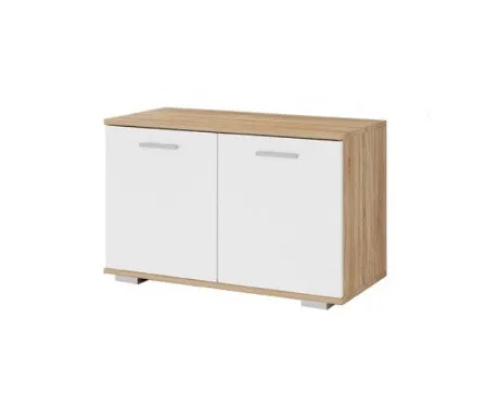 Обувница ИТАЛИЯ О-800 сонома/белый глянец