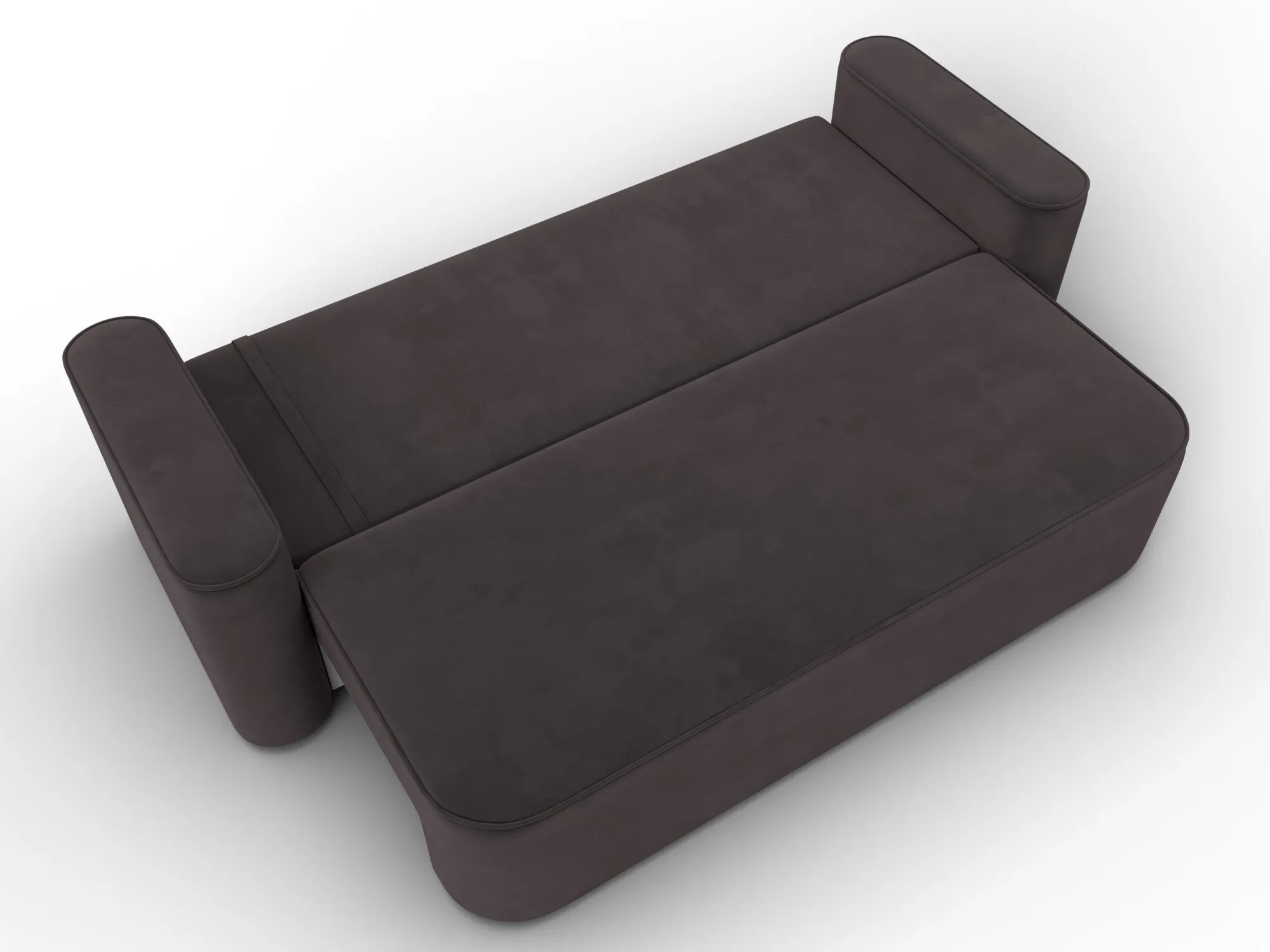 Диван прямой Лига-118 НПБ ( SEVEN 727 коричневый )