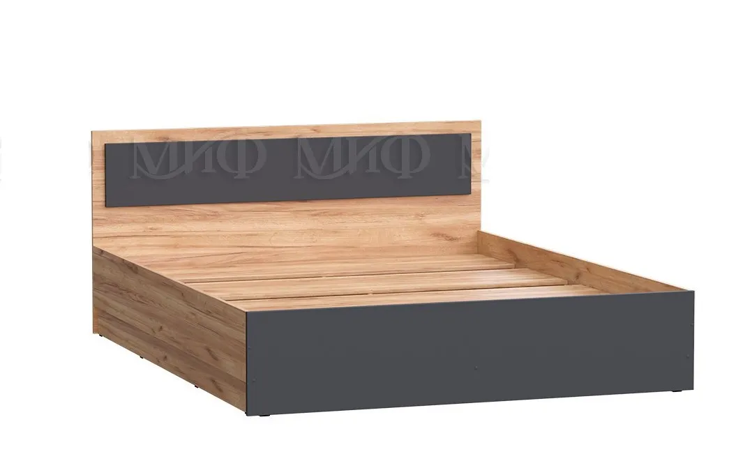 Кровать Мартина 1,6 крафт золотой/графит